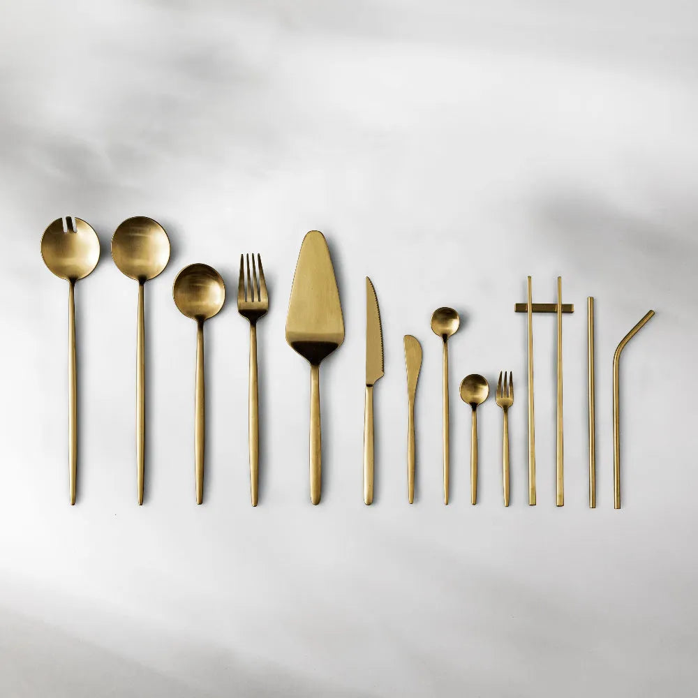 Minimalist/ French Flatware Salad Servers, Serving Utensils & Individual Pieces
