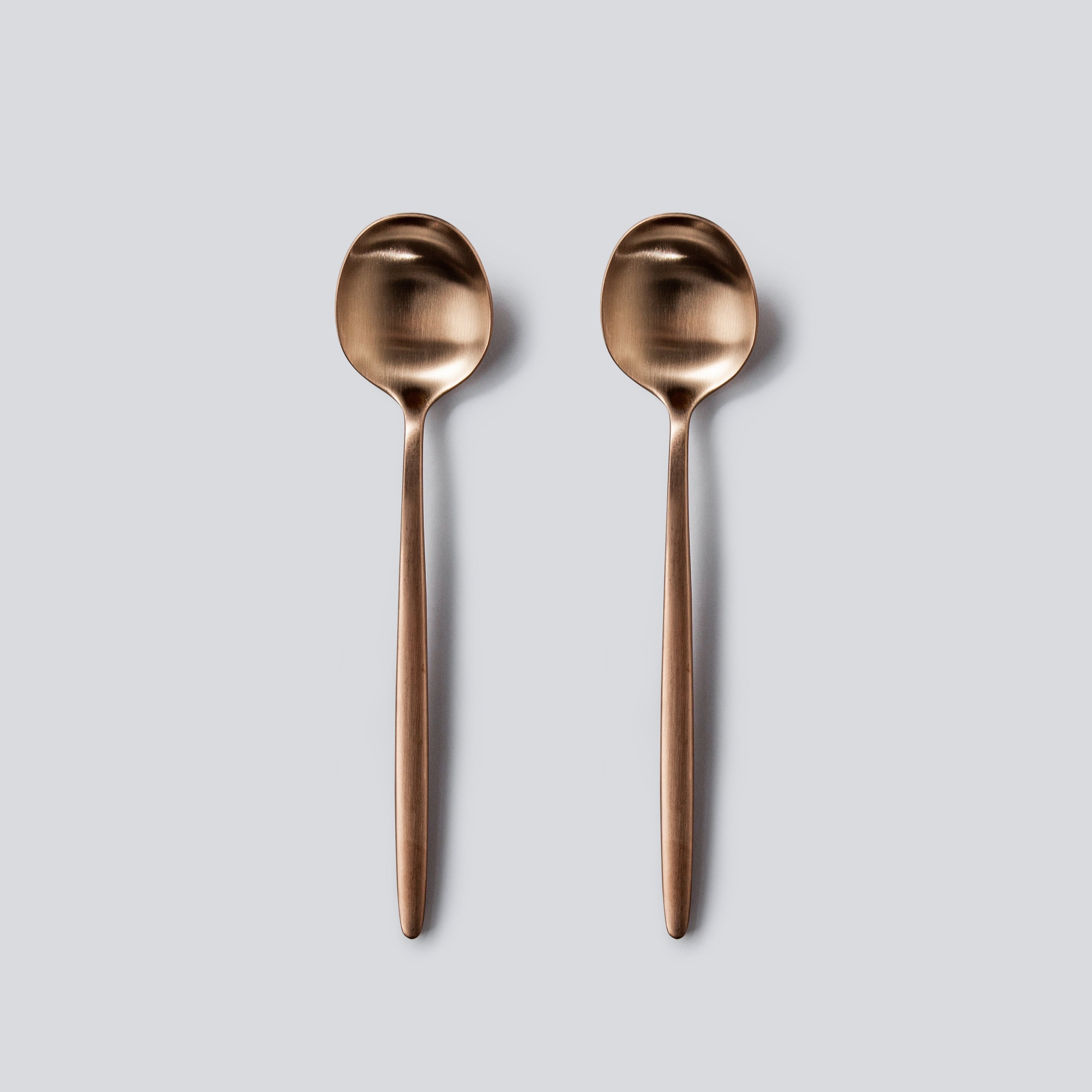 Individual Pieces-JAZZUPCO-Matte Rose Gold-Minimalist 2.0-Dinner Spoon (2 Pieces)-JAZZUPCO