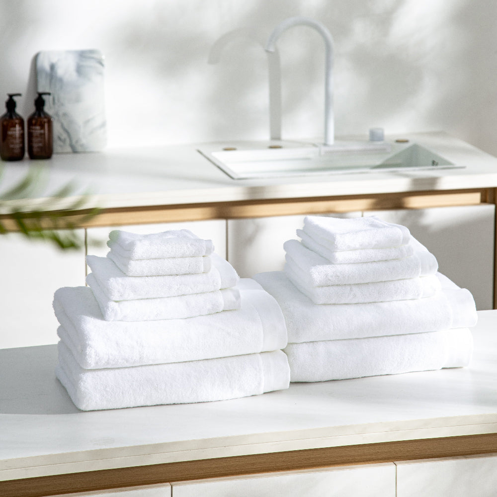 Luxury Hotel Collection Towels-JAZZUPCO-White-12 Pc Set Bundle (4 Bath | 4 Hand | 4 Wash)-JAZZUPCO