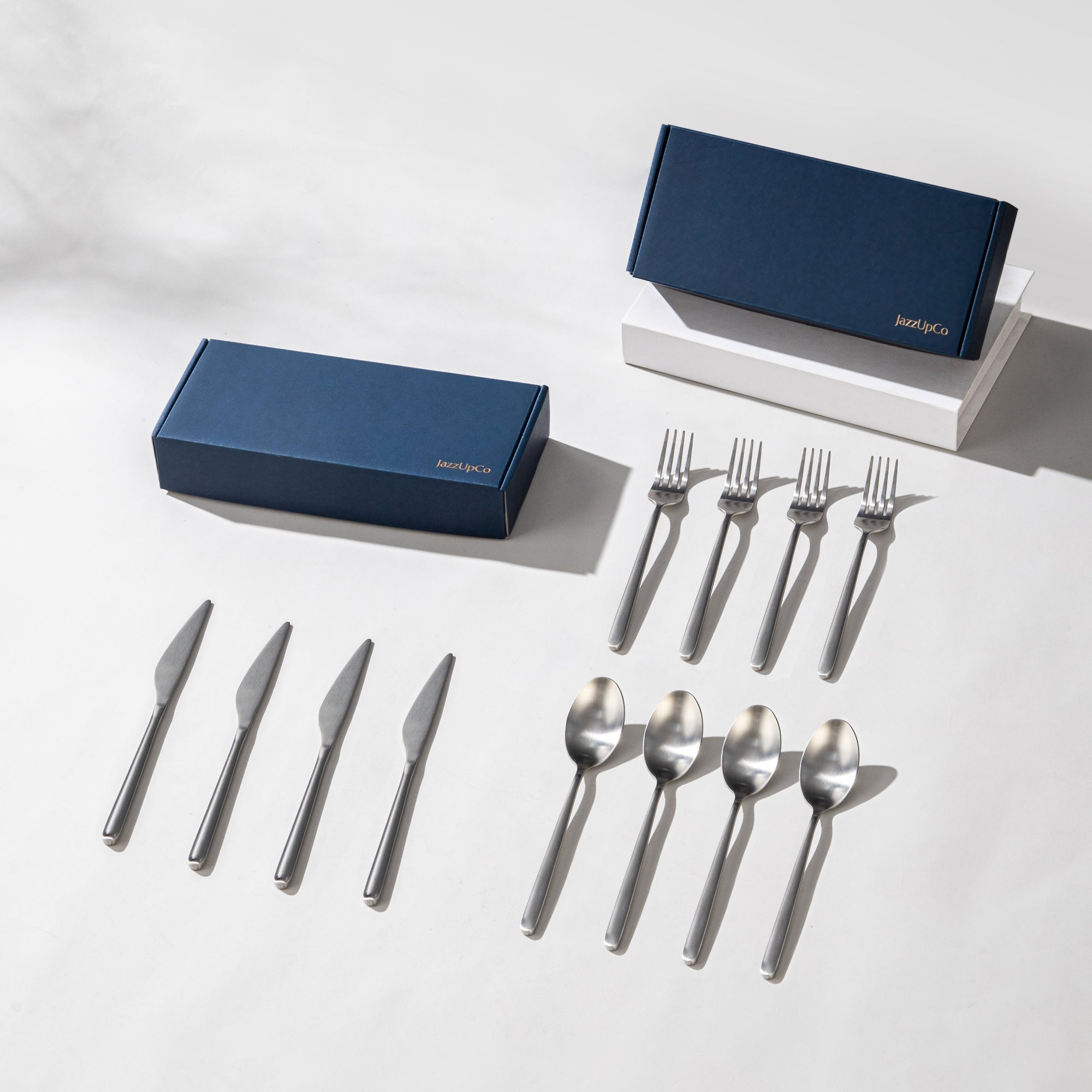 Haelynn 2.0-Flatware-JazzUpCo-Matte Silver-8 Person Set (24 Pieces)-JAZZUPCO