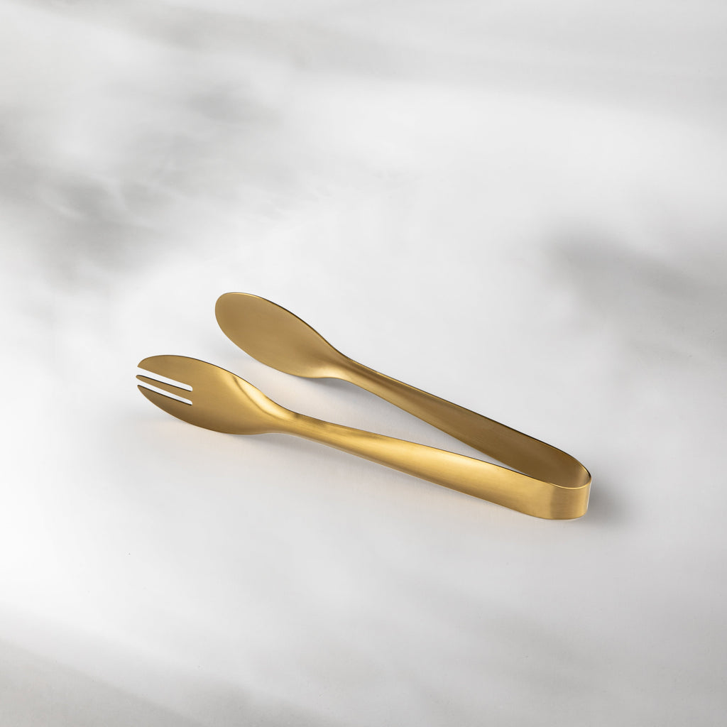 Serving Tongs-JAZZUPCO-Matte Gold-1 Serving Tongs-JAZZUPCO