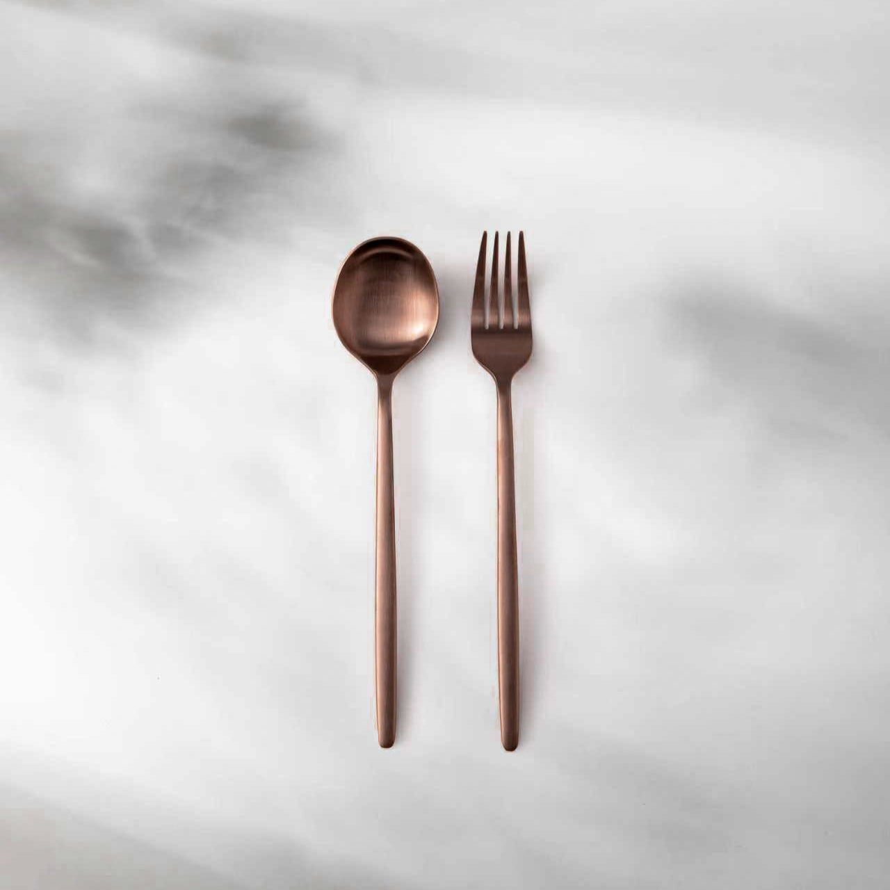 Serving Utensils & Salad Servers-JAZZUPCO-Matte Rose Gold-Minimalist 2.0-Serving Utensils-JAZZUPCO