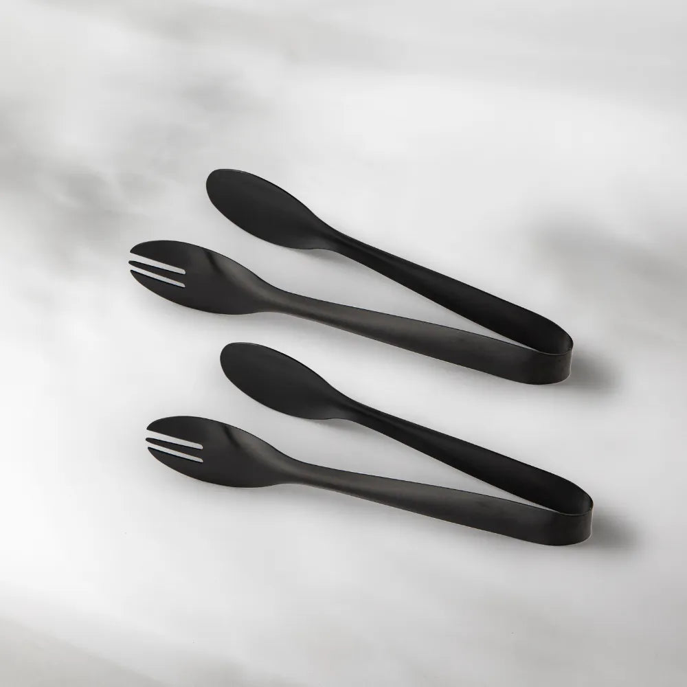 Serving Tongs-JAZZUPCO-Matte Black-2 Serving Tongs-JAZZUPCO