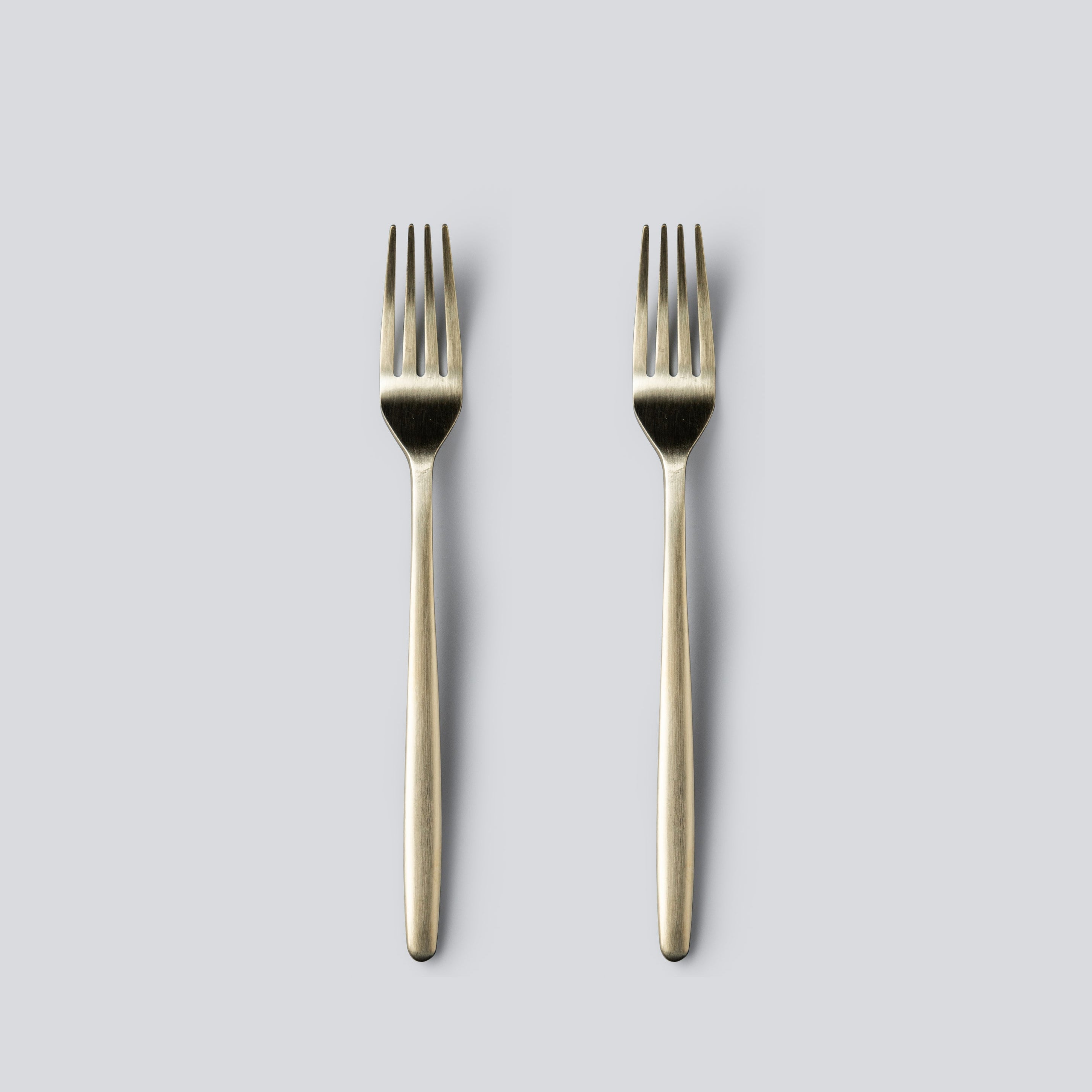 Individual & Matching Pieces-JAZZUPCO-Matte Champagne Gold-Salad Fork (2 Pieces)-JAZZUPCO