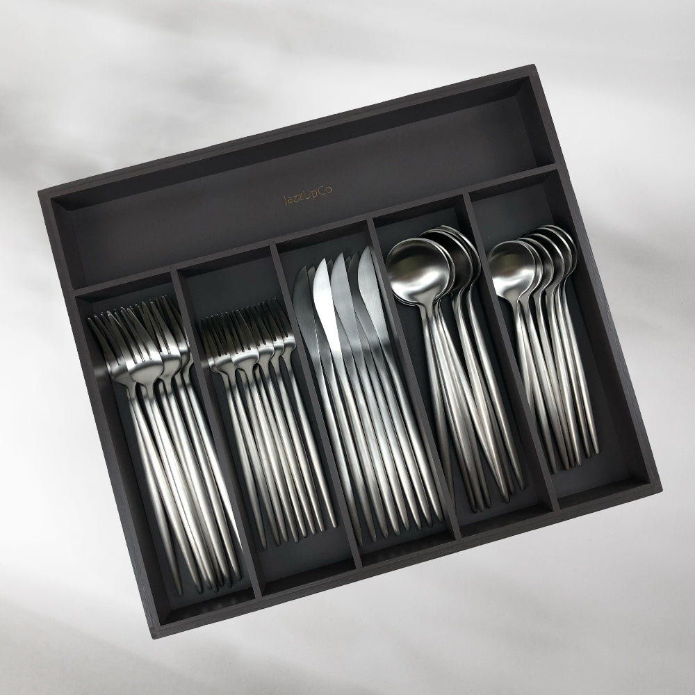 Kitchen Drawer Organizer-JAZZUPCO-Gray-1 Organizer-JAZZUPCO