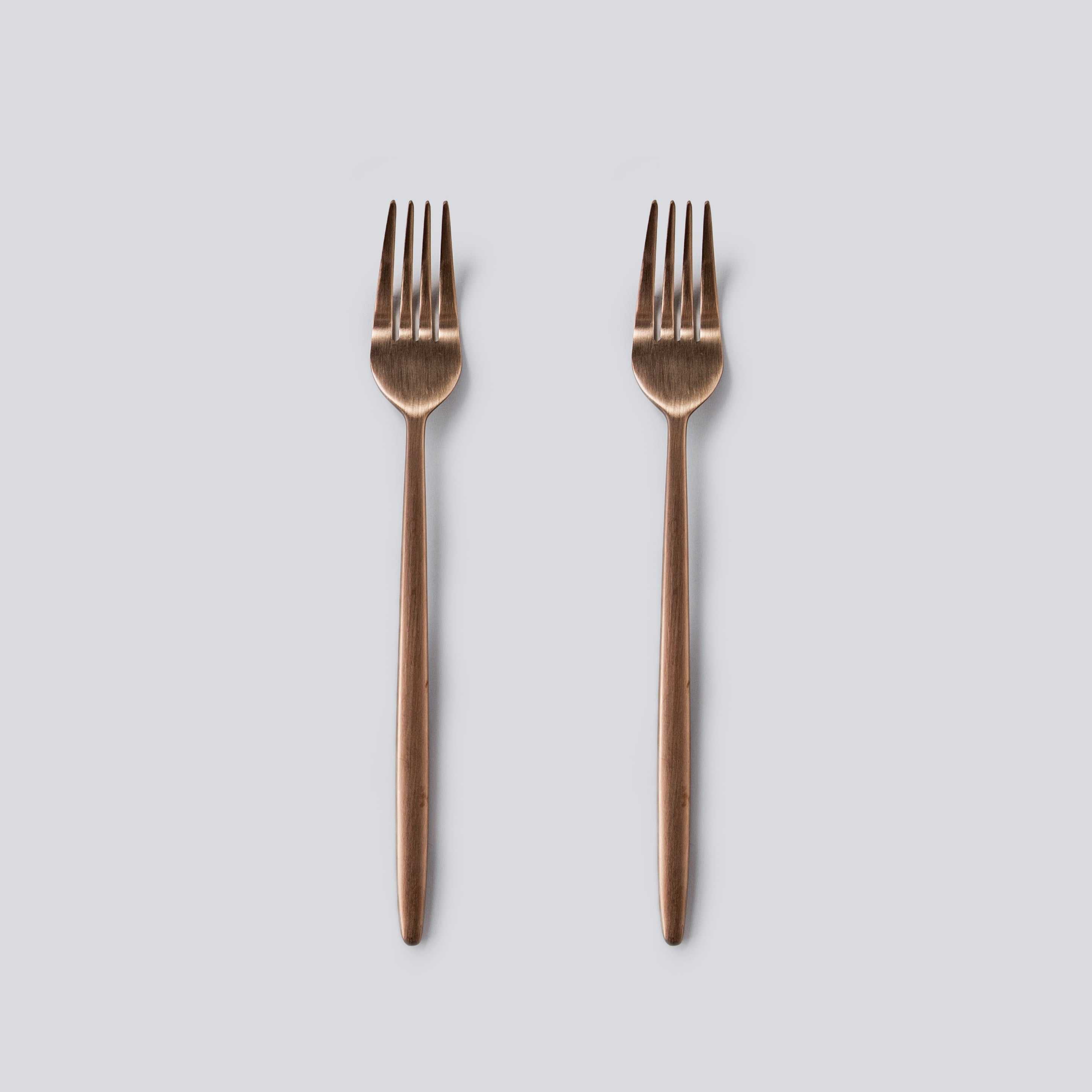 Individual Pieces-JAZZUPCO-Matte Rose Gold-Minimalist 2.0-Dinner Fork (2 Pieces)-JAZZUPCO