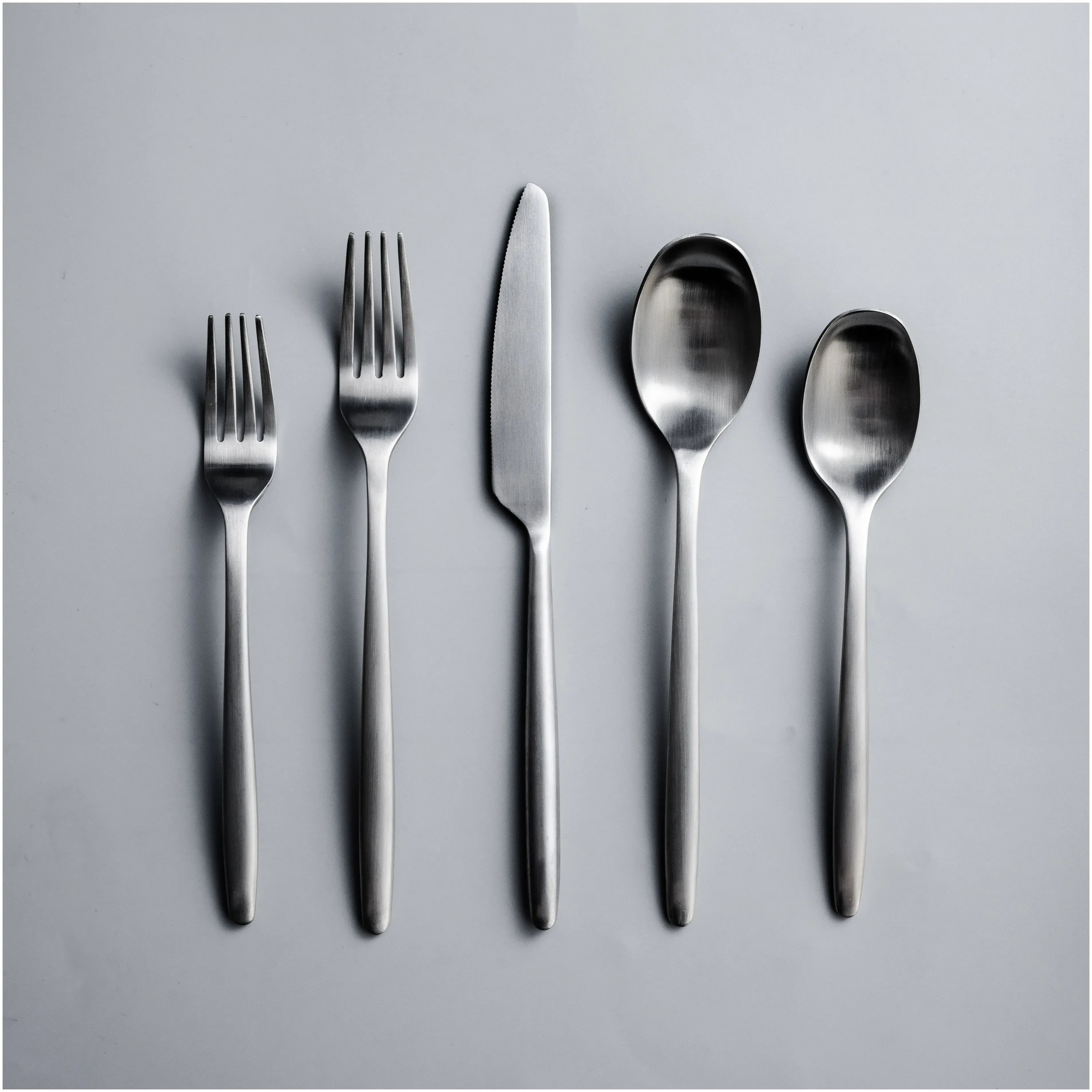Ava Flatware-Flatware-JazzUpCo-Matte Silver-4 Person Set (20 Pieces)-JAZZUPCO