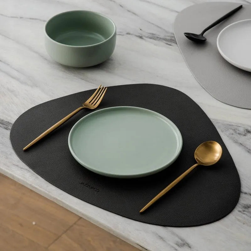 Contemporary Leather Placemats and Coasters