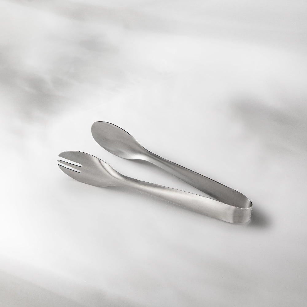 Serving Tongs-JAZZUPCO-Matte Silver-1 Serving Tongs-JAZZUPCO