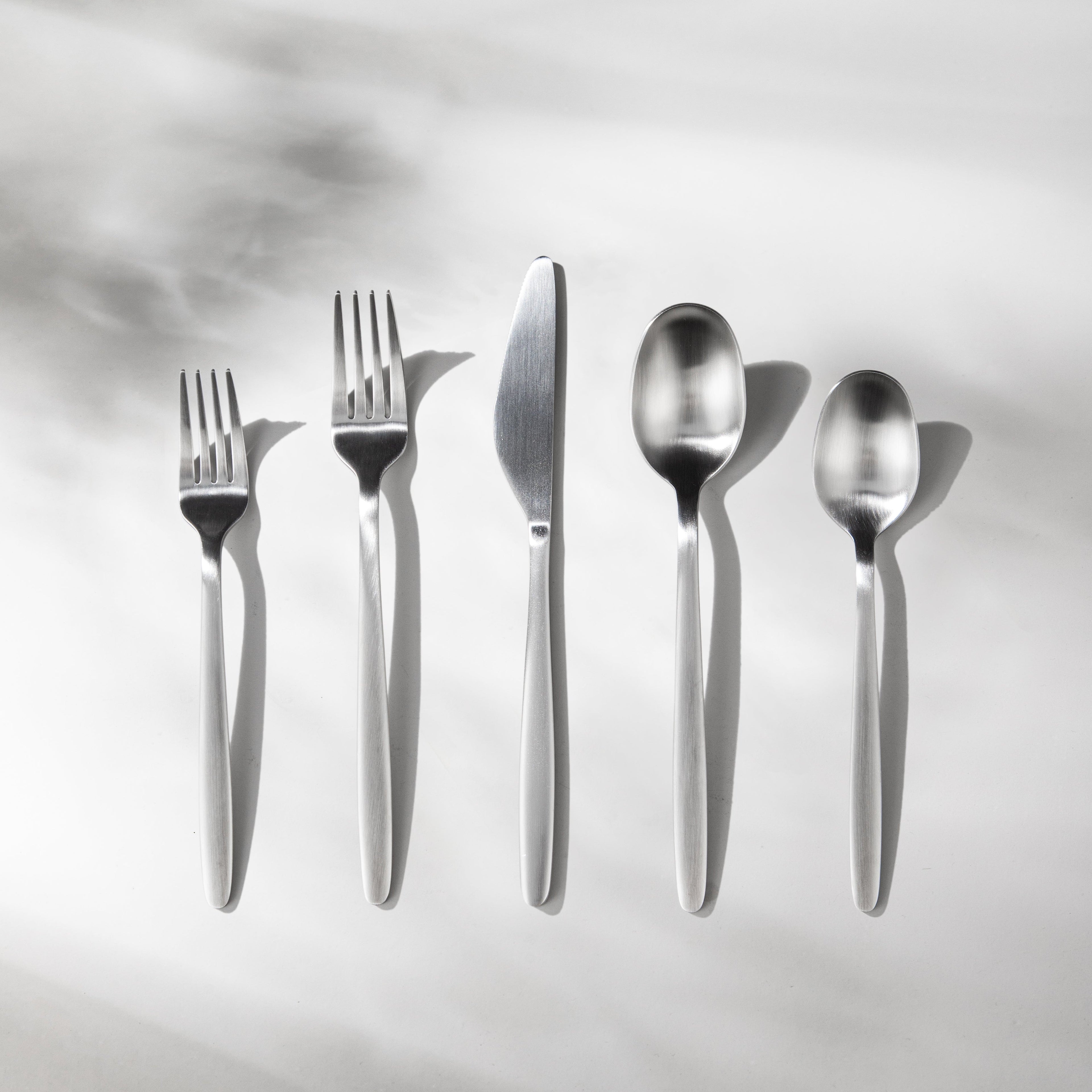 Tia Flatware-Flatware-JazzUpCo-Matte Silver-4 Person Set (20 Pieces)-JAZZUPCO