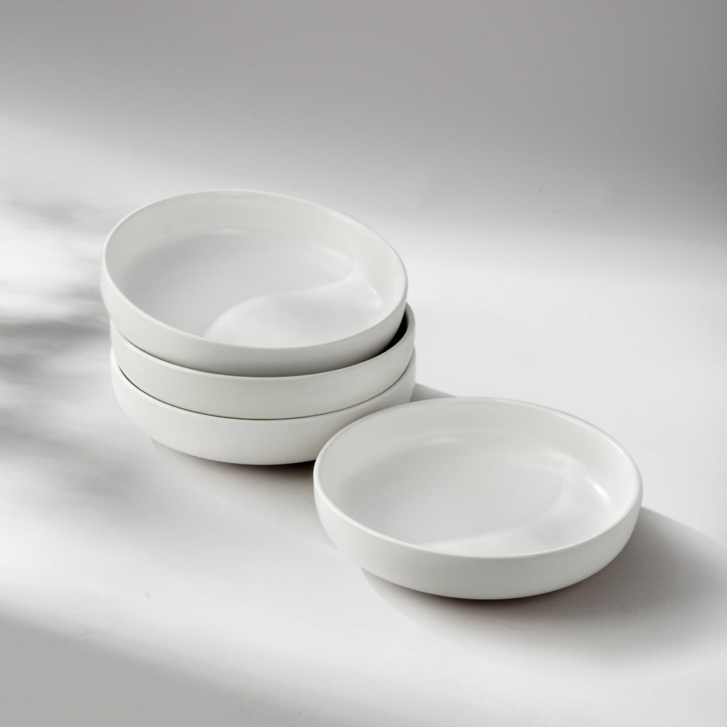 Dinner Bowl-JAZZUPCO-Matte White-4 x Big Bowls-JAZZUPCO
