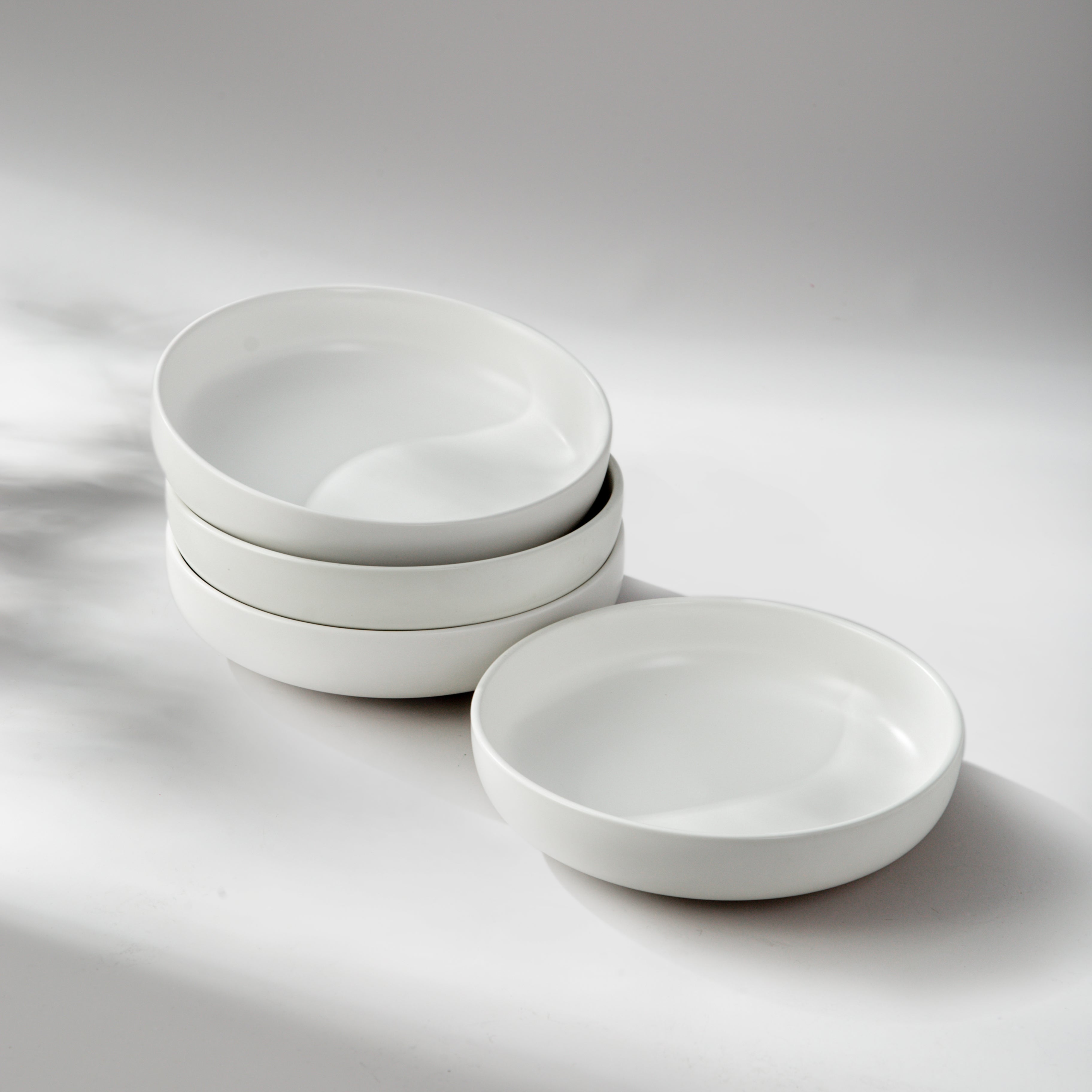 Dinner Bowl-JAZZUPCO-Matte White-4 x Big Bowls-JAZZUPCO