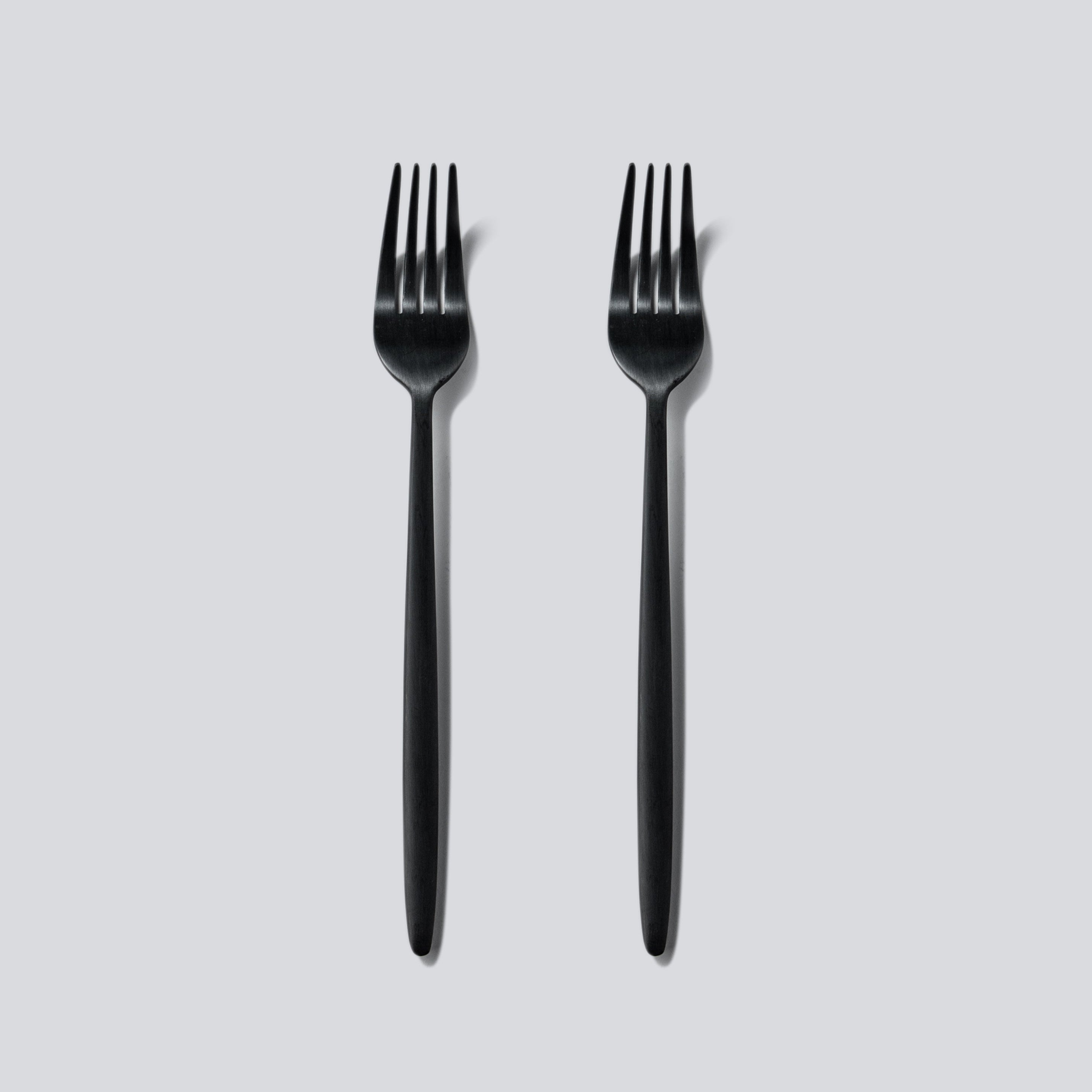 Individual Pieces-JAZZUPCO-Matte Black-Minimalist 2.0-Dinner Fork (2 Pieces)-JAZZUPCO