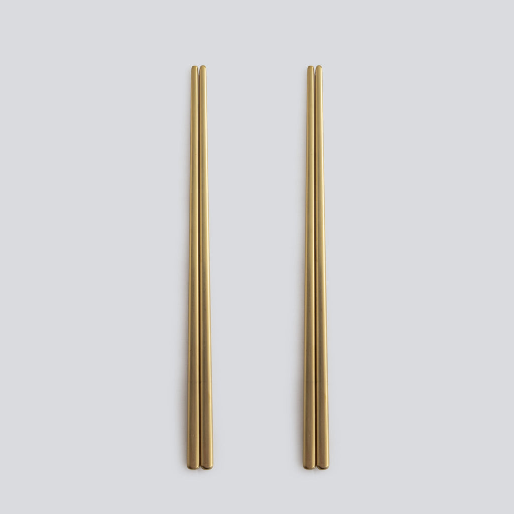 Chopsticks-JAZZUPCO-Matte Gold-Chopsticks (2 Pairs)-JAZZUPCO