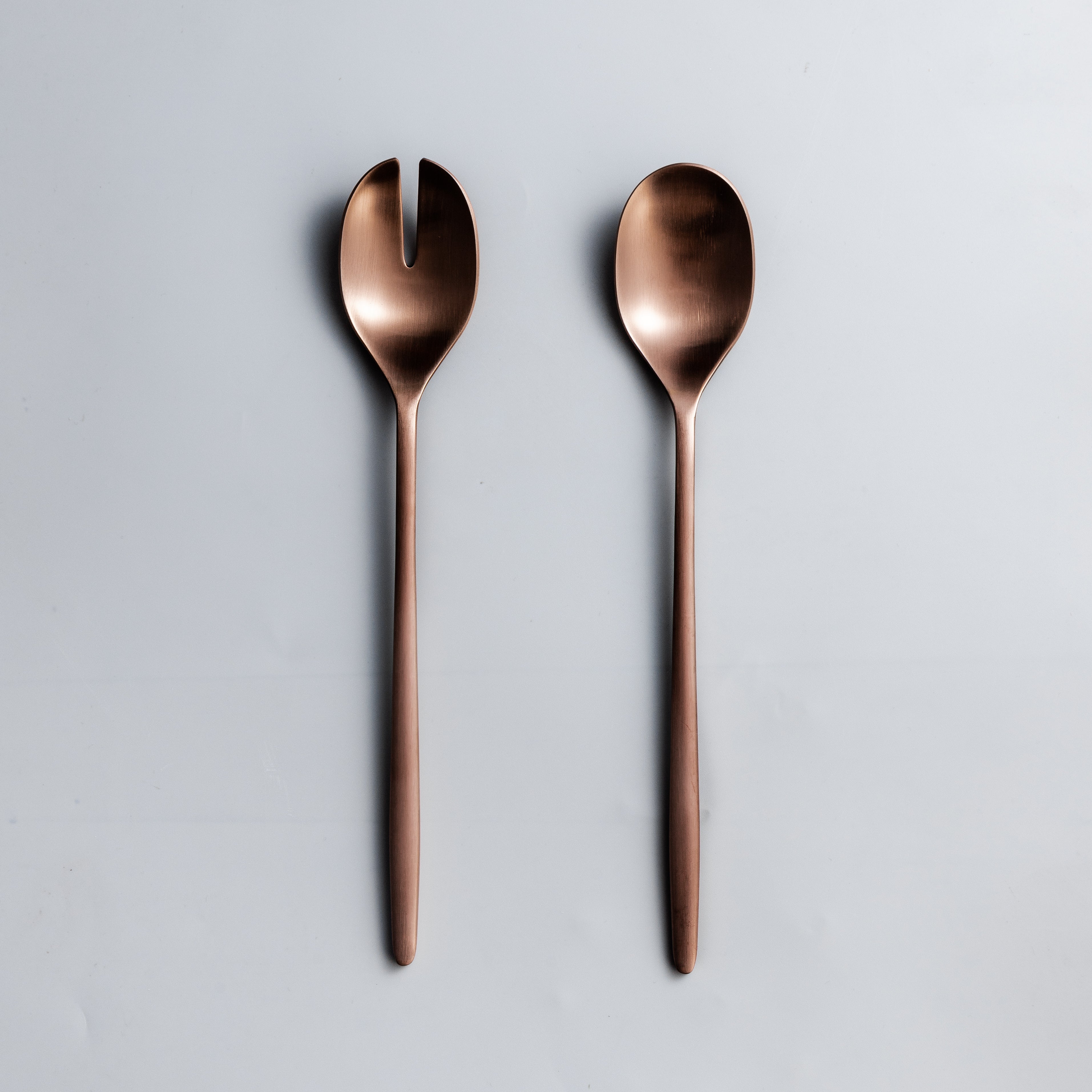 Serving Utensils & Salad Servers-JAZZUPCO-Matte Rose Gold-Ava-Salad Servers Set-JAZZUPCO