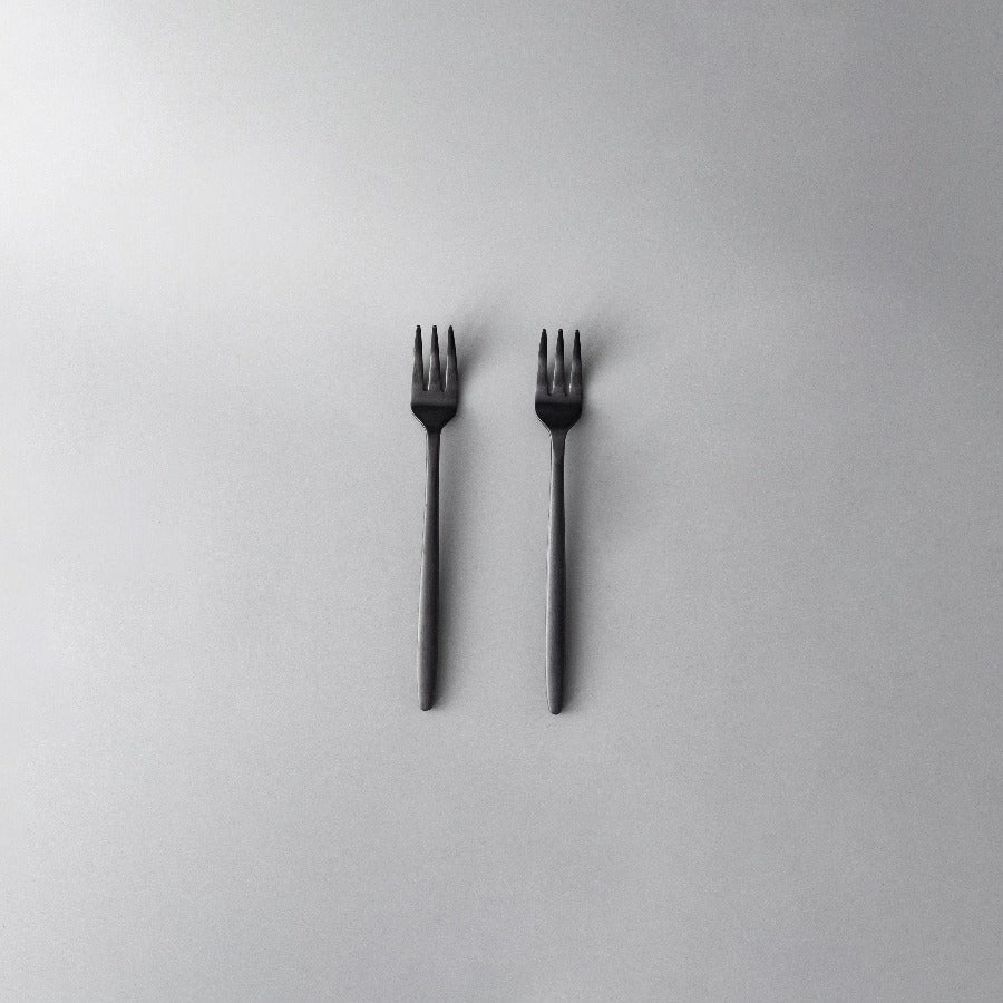 Individual & Matching Pieces-JAZZUPCO-Matte Black-Fruit Fork (2 Pieces)-JAZZUPCO