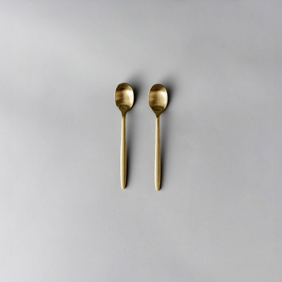 Individual & Matching Pieces-JAZZUPCO-Matte Gold-Teaspoon (2 Pieces)-JAZZUPCO