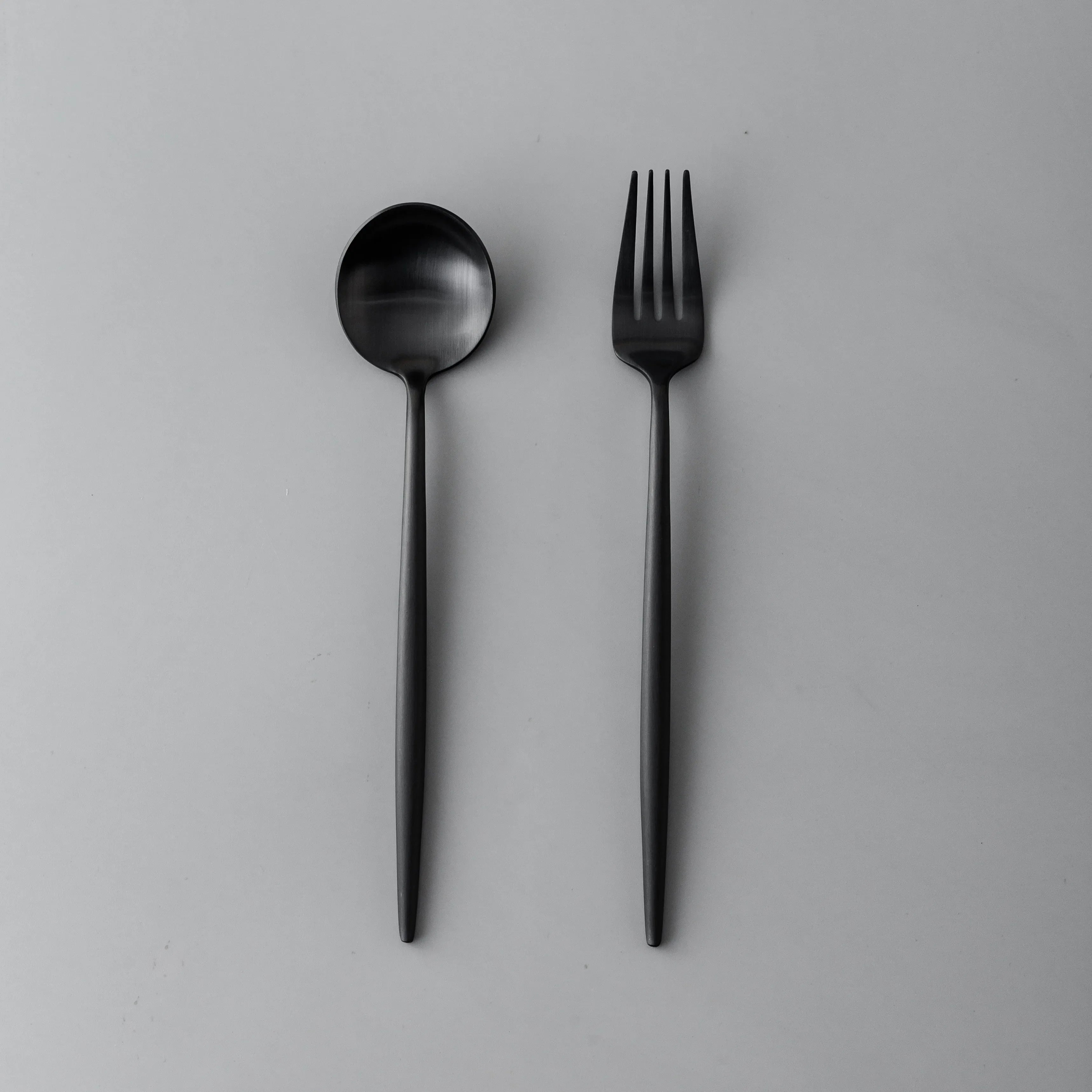 Gilded Serving Utensils & Salad Servers-JazzUpCo-Matte Black-Serving Utensils Only-JAZZUPCO