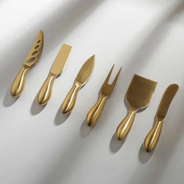 Gold Cheese Knife Set