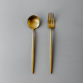 Gilded Serving Utensils & Salad Servers-JazzUpCo-Matte Gold-Serving Utensils Only-JAZZUPCO