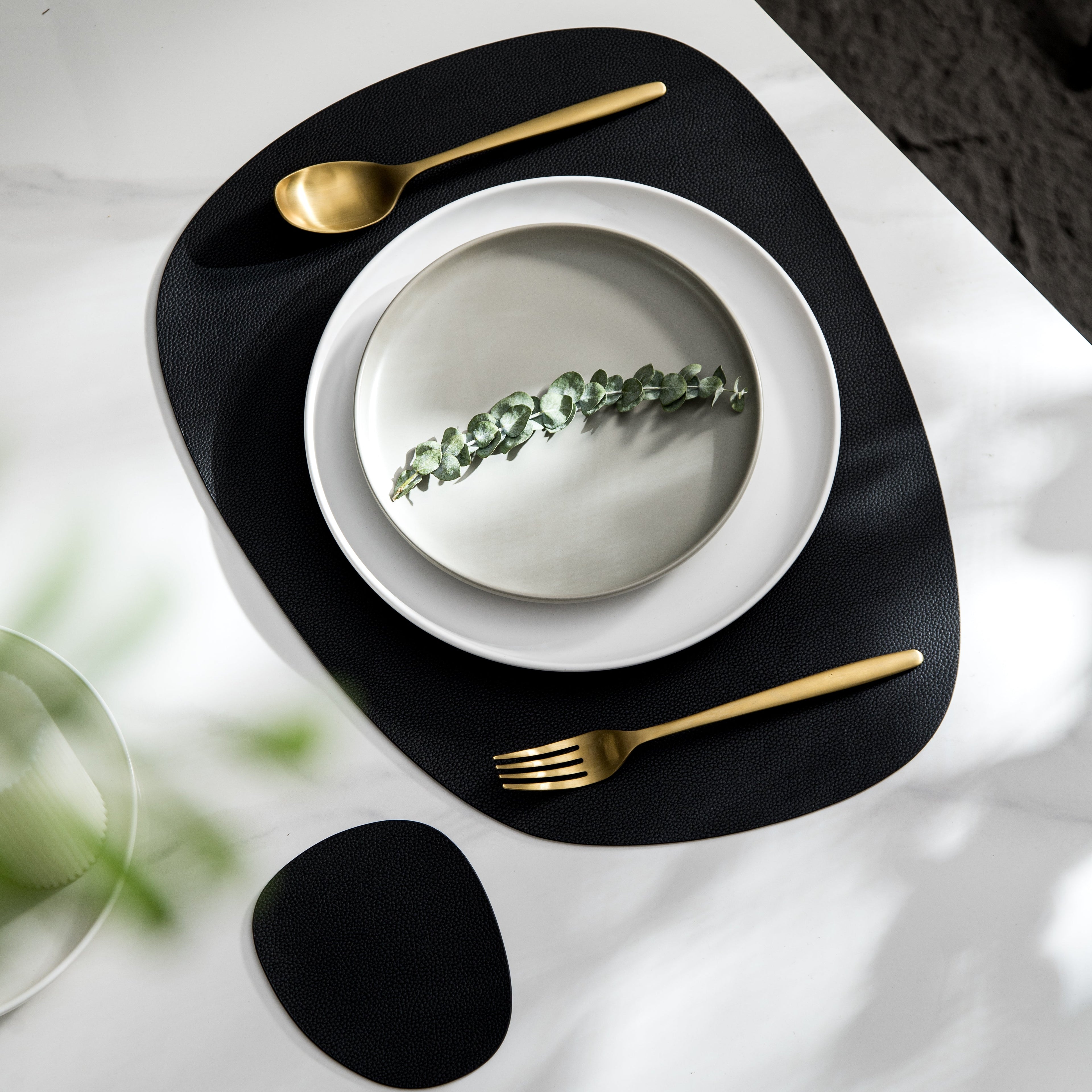 Contemporary Leather Placemats and Coasters 2.0