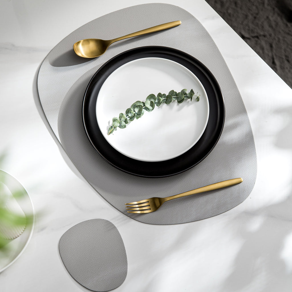 Contemporary Leather Placemats and Coasters 2.0