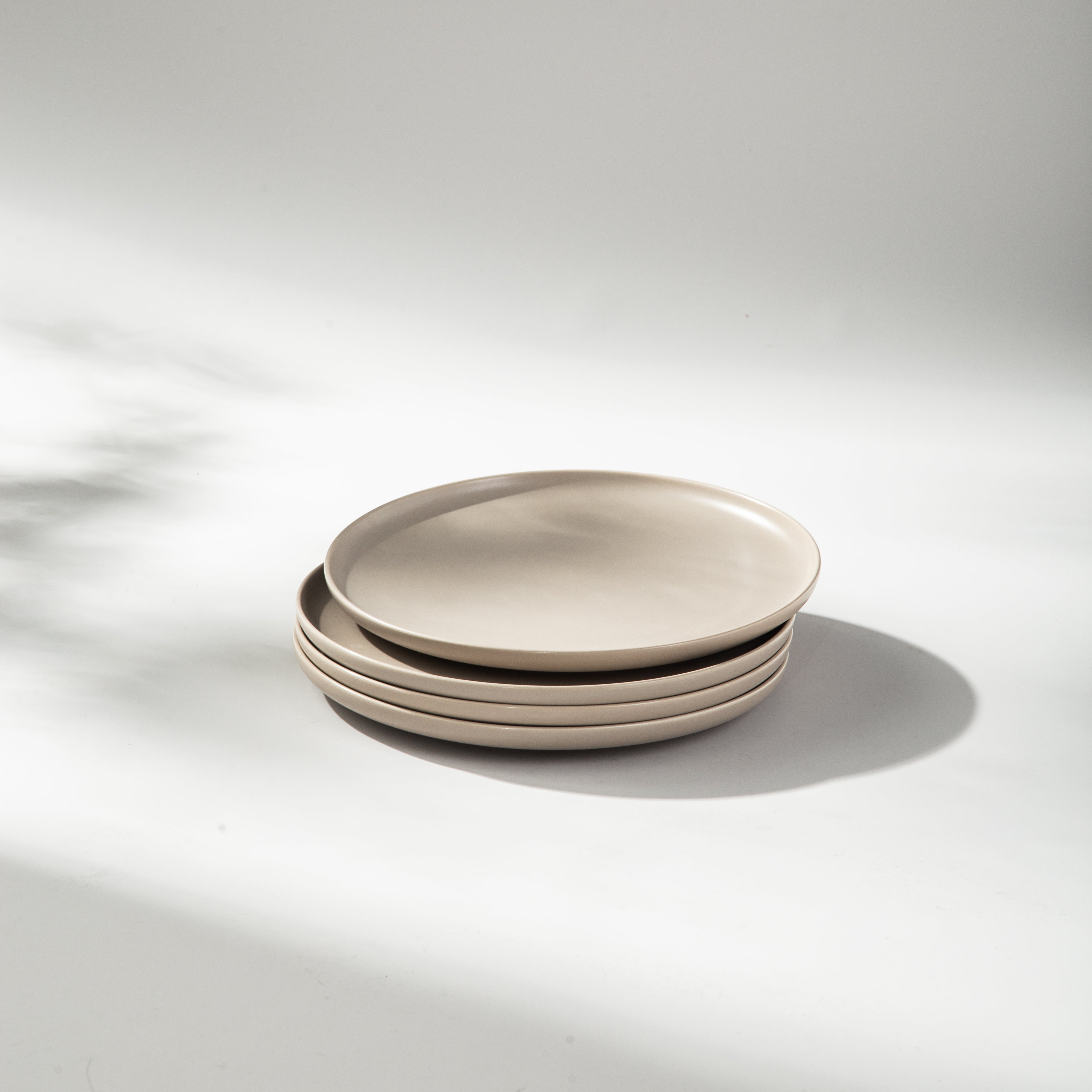 Small Plate-JAZZUPCO-Matte Taupe-4 x Salad Plates-JAZZUPCO