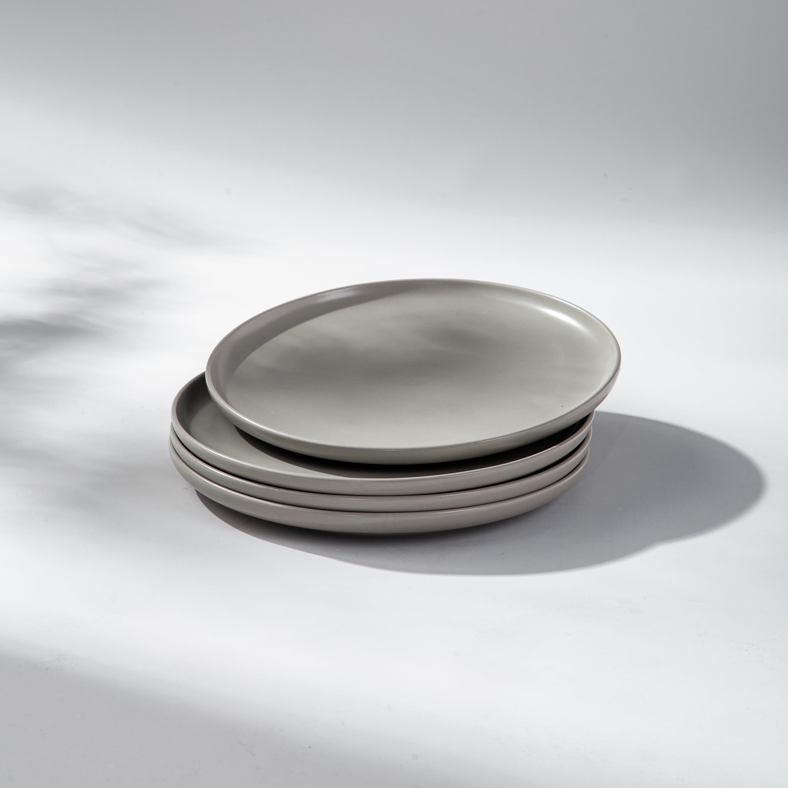 Small Plate-JAZZUPCO-Matte Dove Gray-4 x Salad Plates-JAZZUPCO