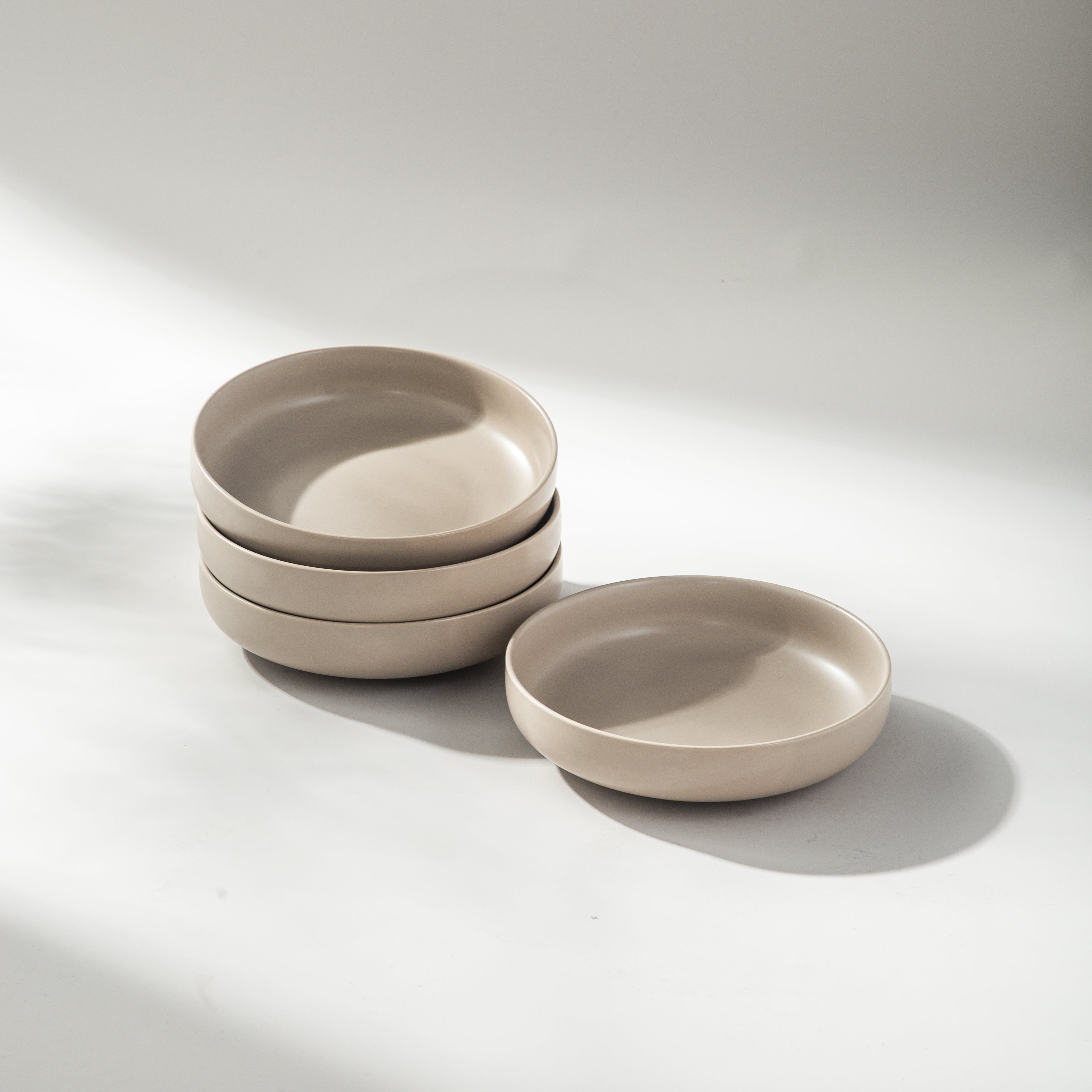 Dinner Bowl-JAZZUPCO-Matte Taupe-4 x Big Bowls-JAZZUPCO