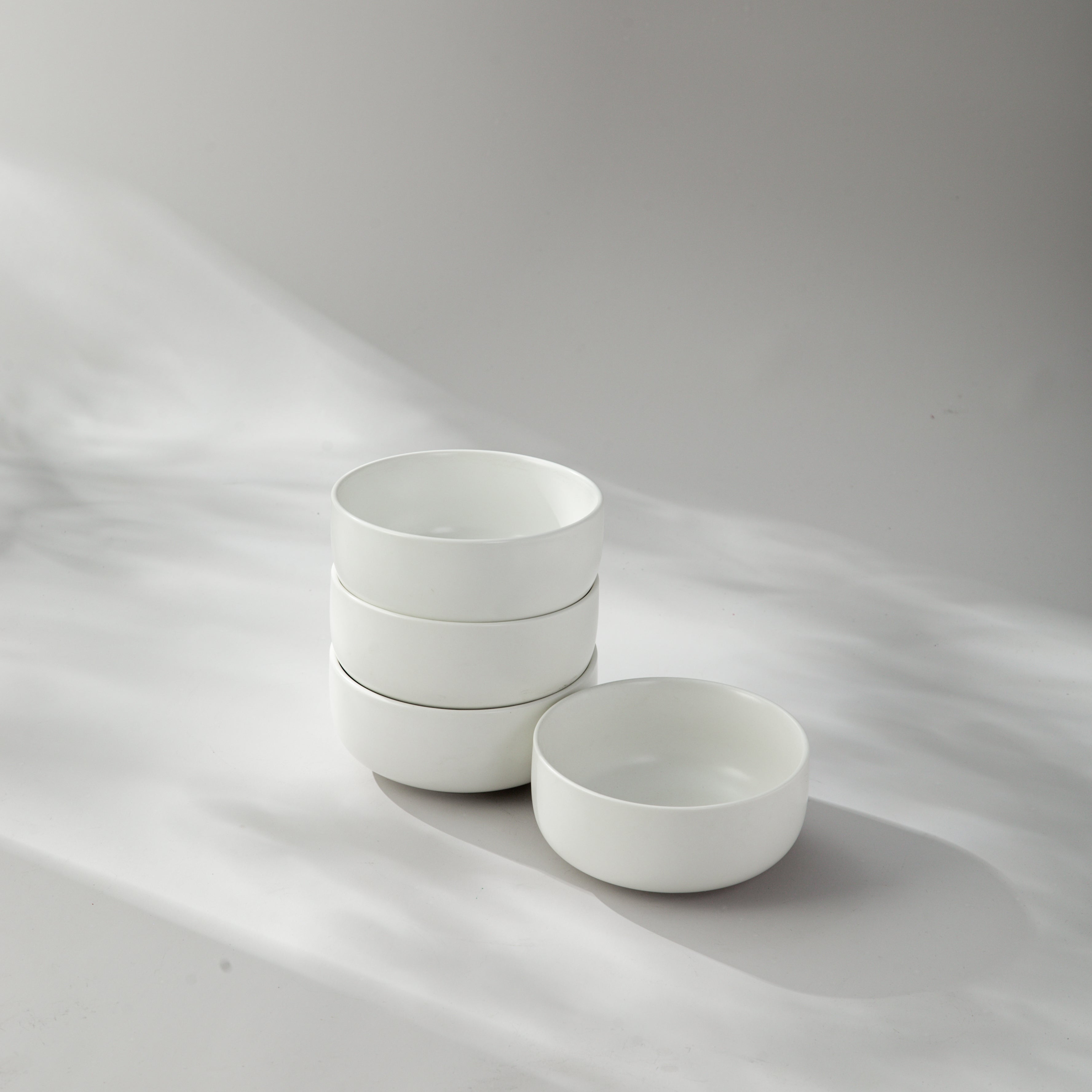 Small Bowl-JAZZUPCO-Matte White-4 x Dessert Bowls-JAZZUPCO