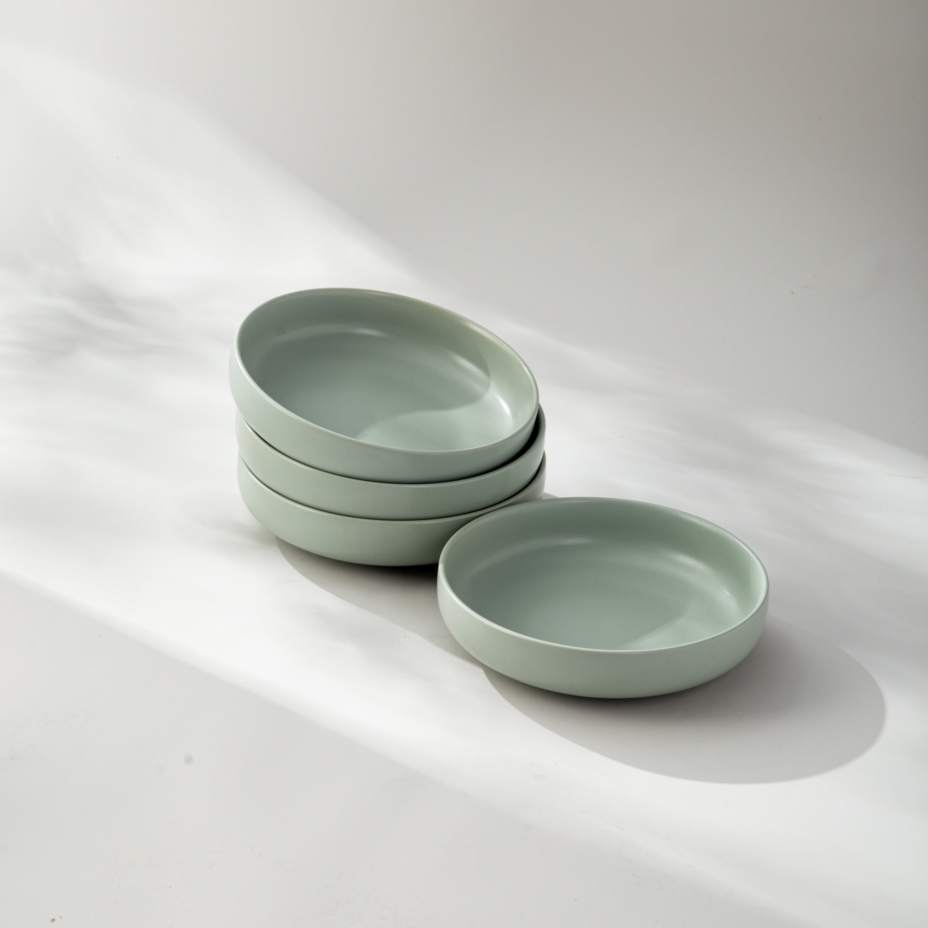 Dinner Bowl-JAZZUPCO-Matte Sage Green-4 x Big Bowls-JAZZUPCO