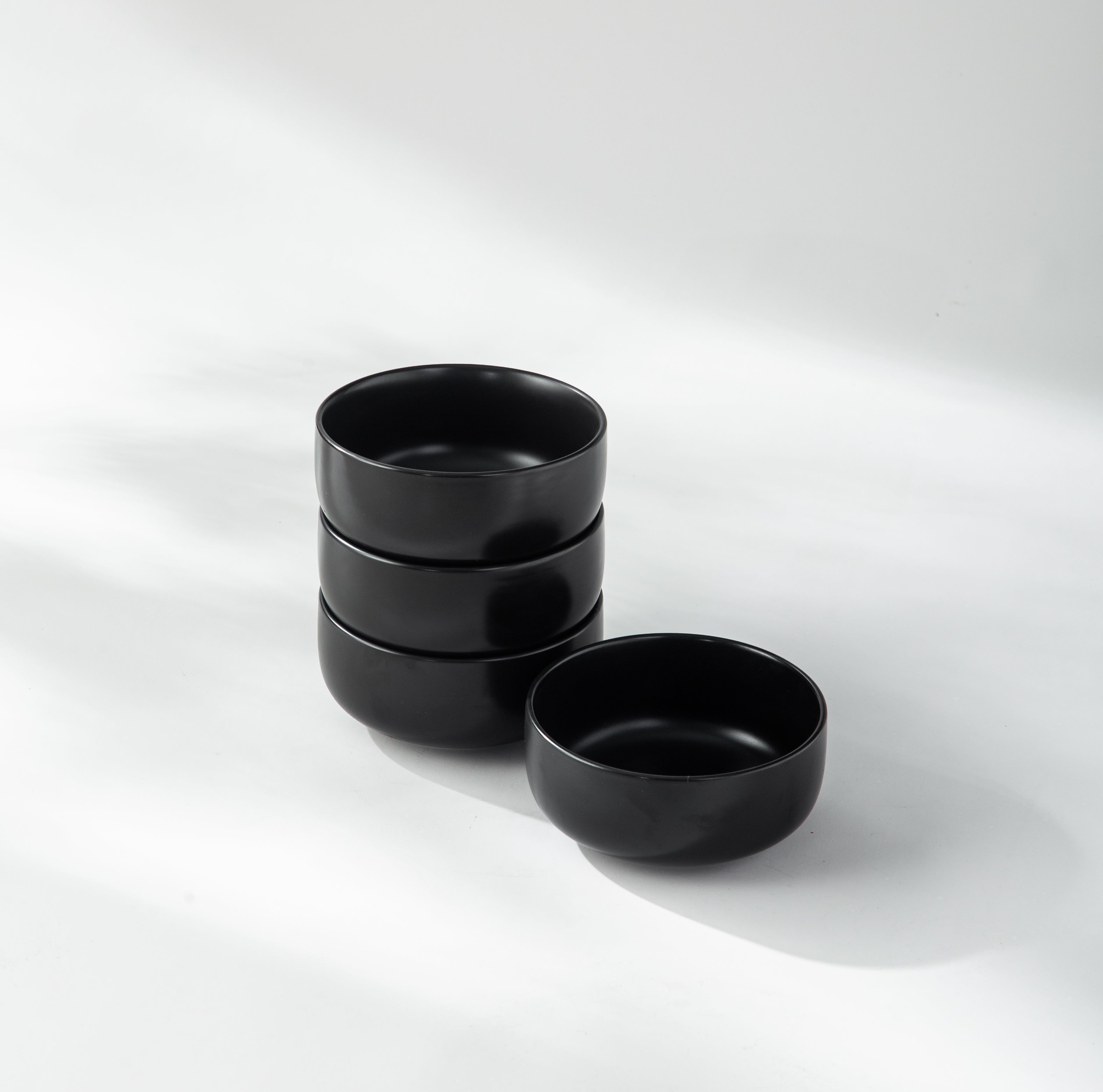 Small Bowl-JAZZUPCO-Black-4 x Dessert Bowls-JAZZUPCO