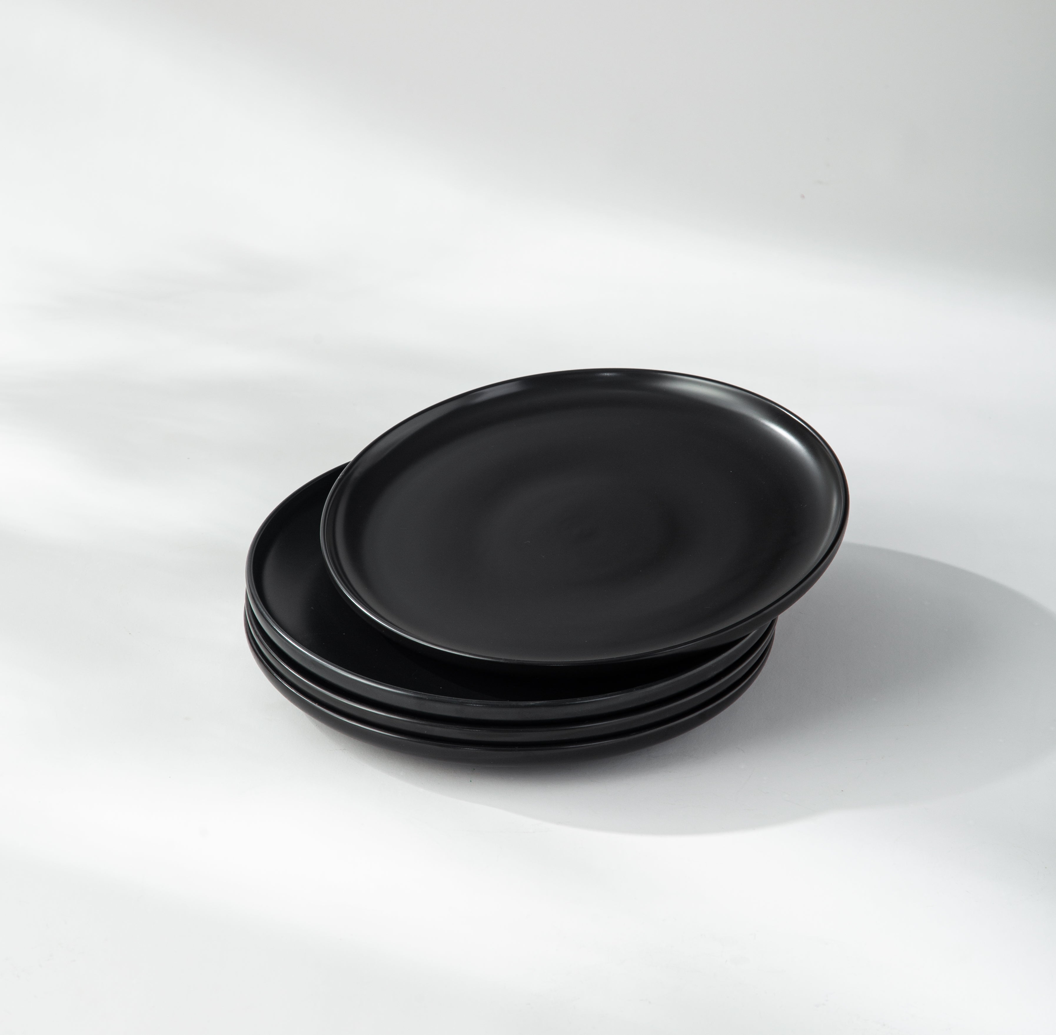 Small Plate-JAZZUPCO-Black-4 x Salad Plates-JAZZUPCO