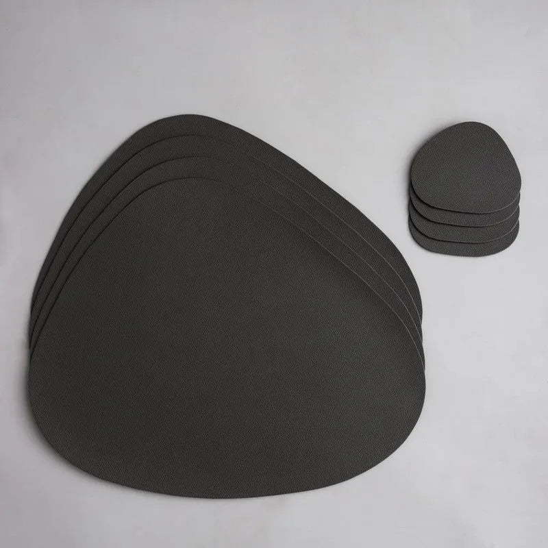 Contemporary Leather Placemats and Coasters