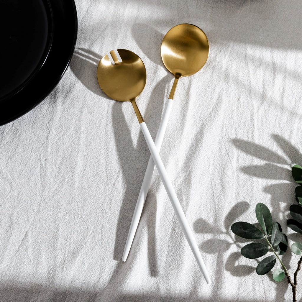 Gilded Serving Utensils & Salad Servers