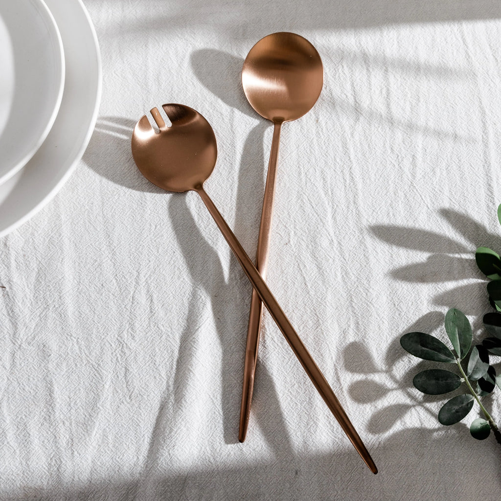Gilded Serving Utensils & Salad Servers
