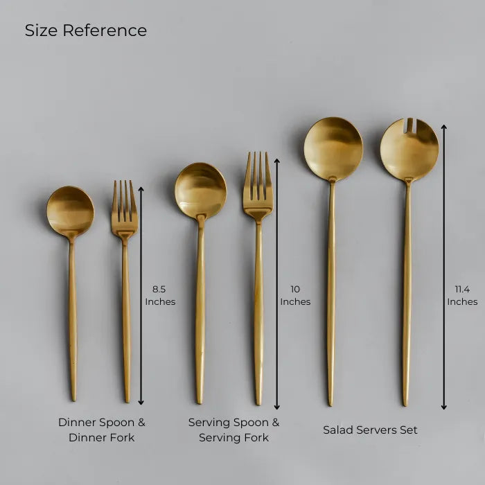 Gilded Serving Utensils & Salad Servers