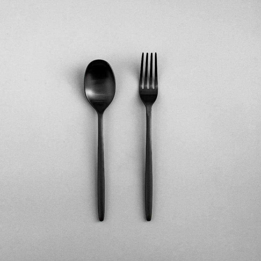 Serving Utensils & Salad Servers-JAZZUPCO-Matte Black-Ava-Serving Utensils-JAZZUPCO