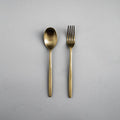 Serving Utensils & Salad Servers-JAZZUPCO-Matte Gold-Ava-Serving Utensils-JAZZUPCO