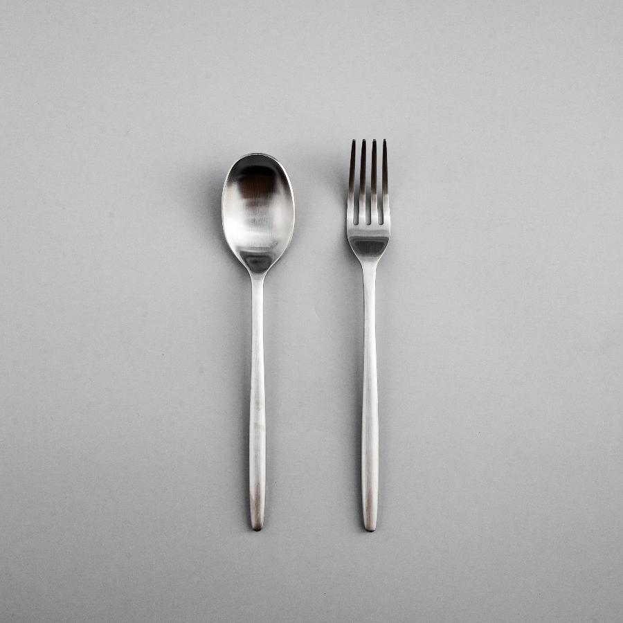 Individual & Matching Pieces-JAZZUPCO-Matte Silver-Serving Utensils-JAZZUPCO