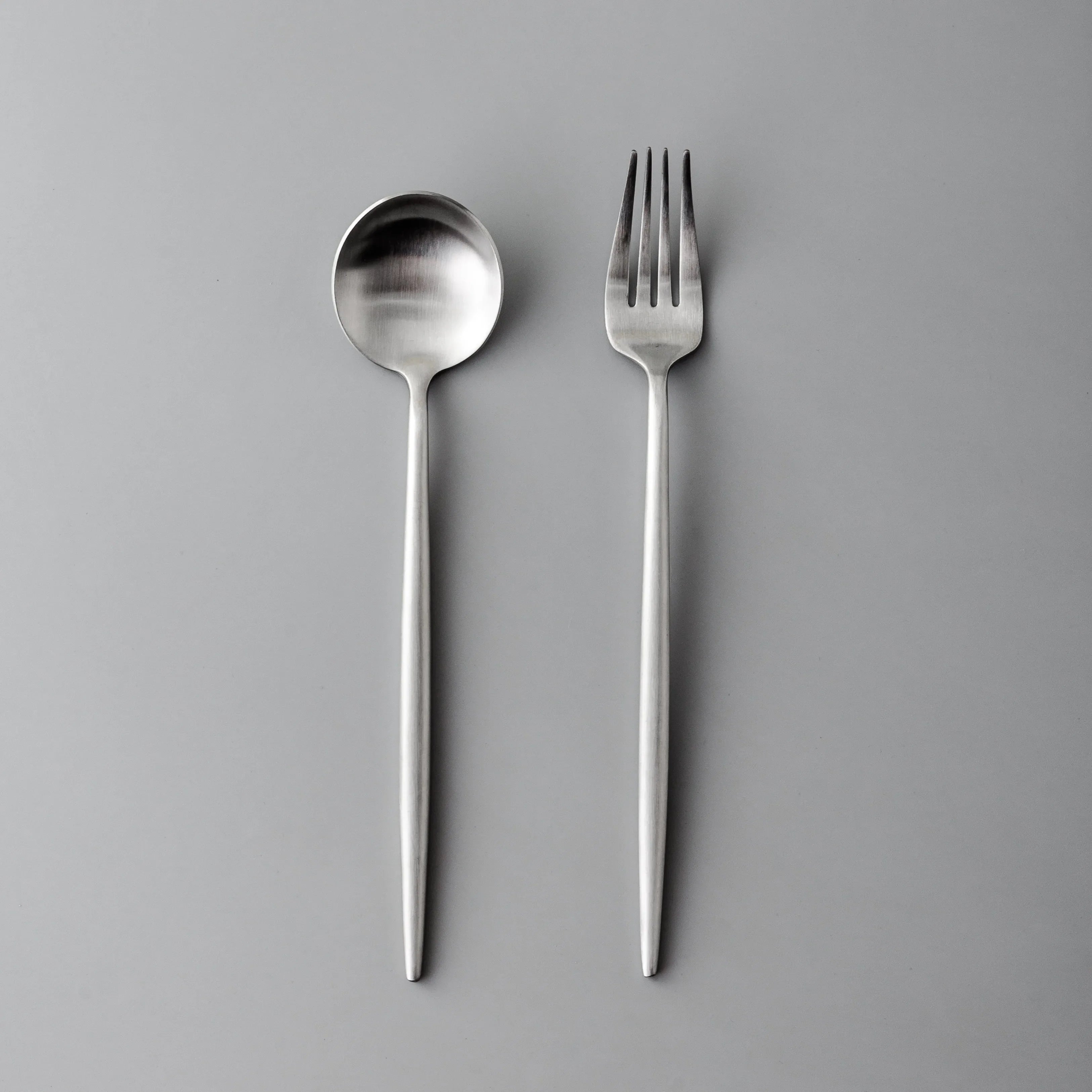 Gilded Serving Utensils & Salad Servers-JazzUpCo-Matte Silver-Serving Utensils Only-JAZZUPCO