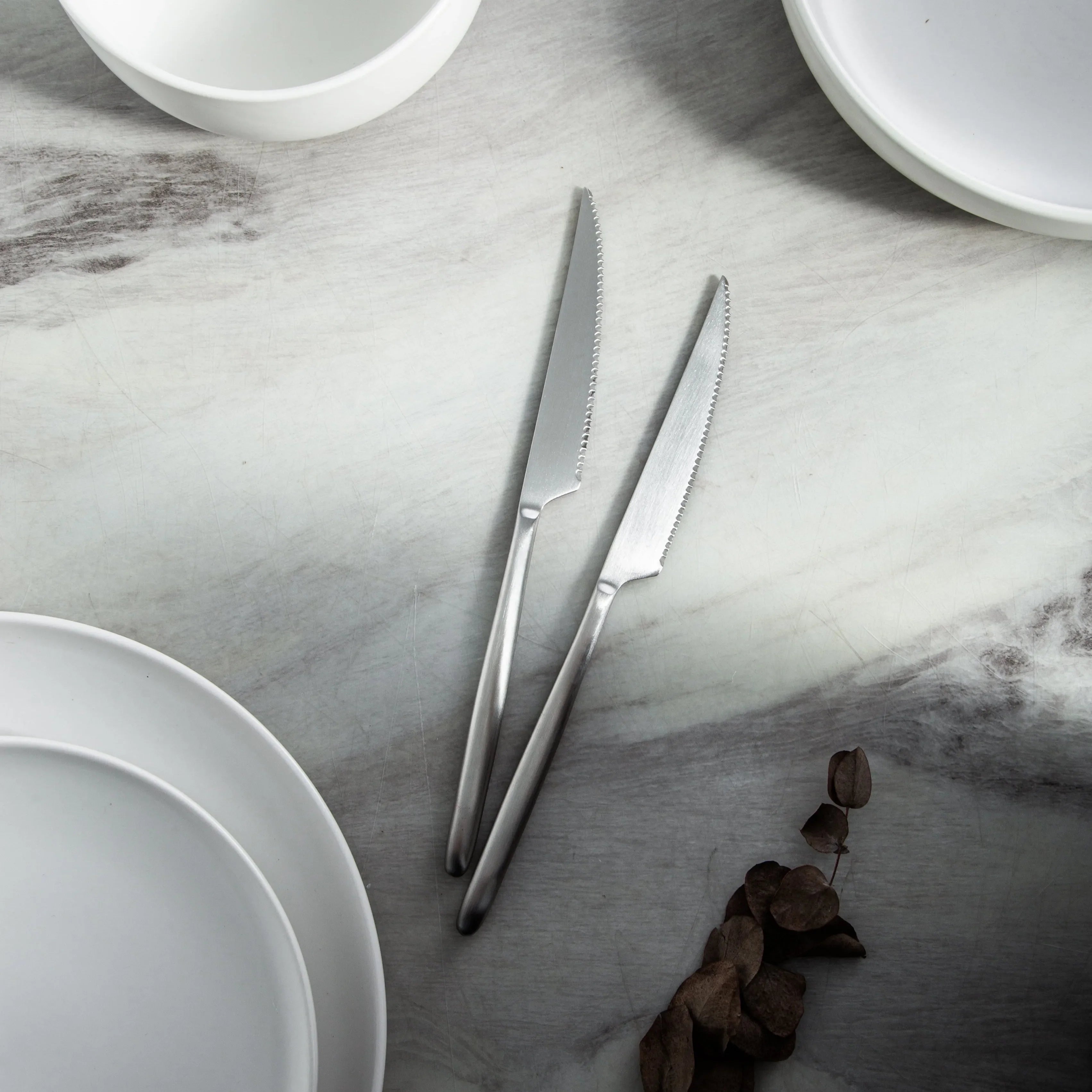 Minimalist/ French Flatware Salad Servers, Serving Utensils & Individual Pieces