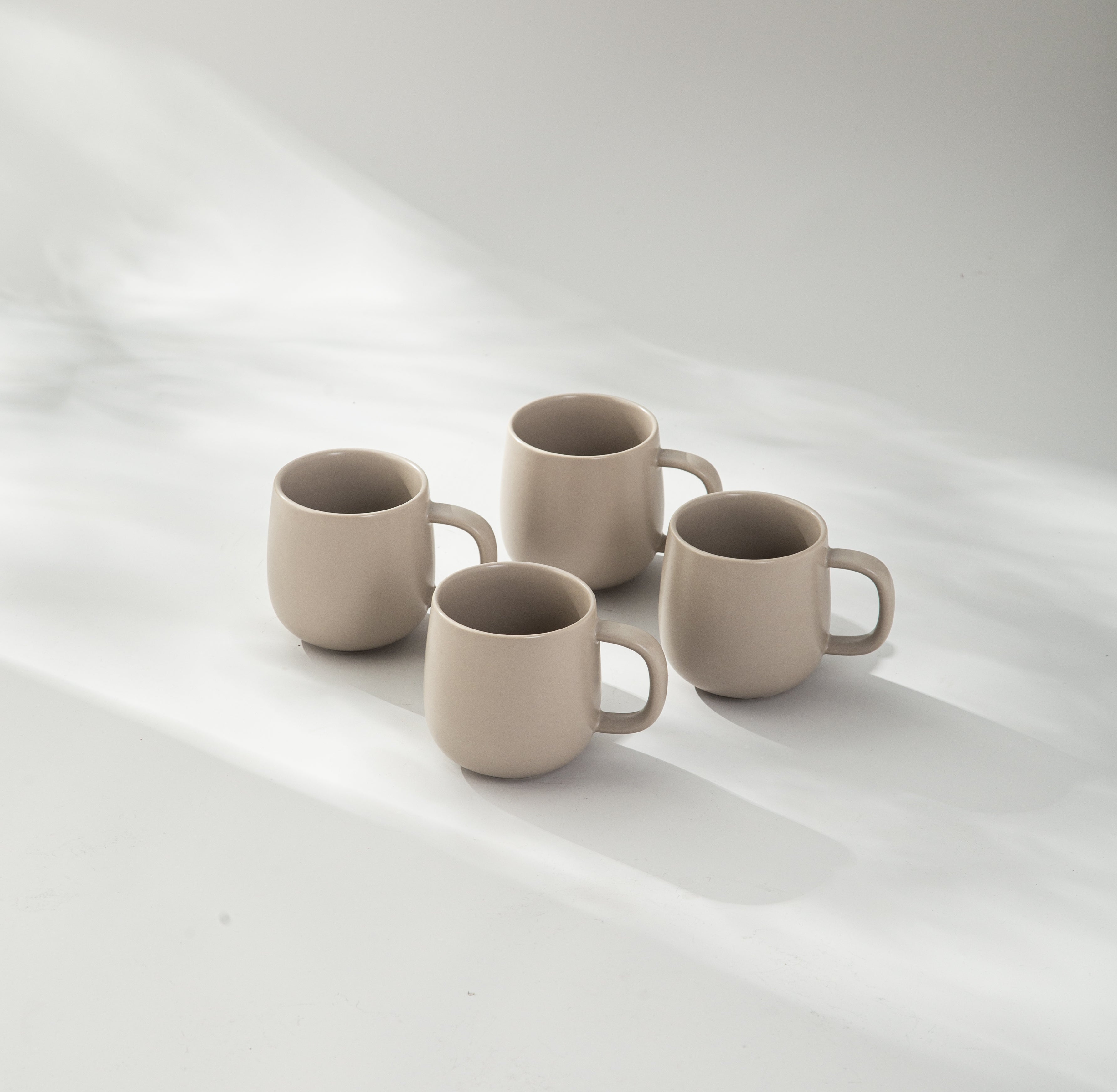 Mug-JAZZUPCO-Matte Taupe-4 x Mugs-JAZZUPCO