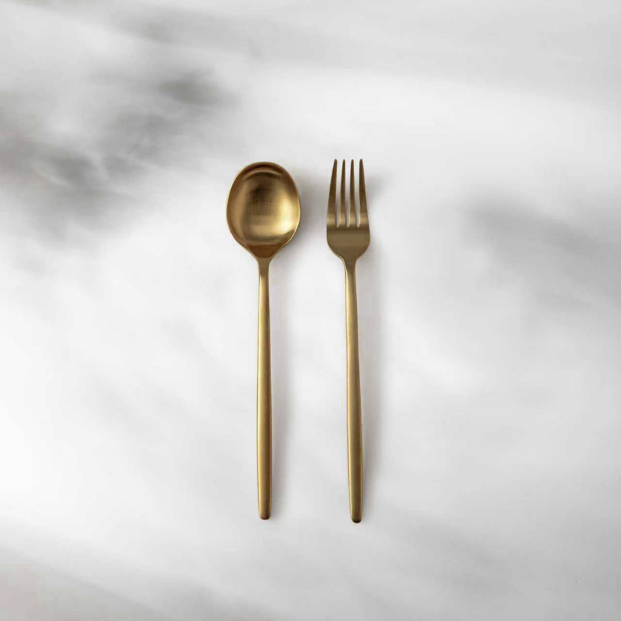 Serving Utensils & Salad Servers-JAZZUPCO-Matte Gold-Minimalist 2.0-Serving Utensils-JAZZUPCO