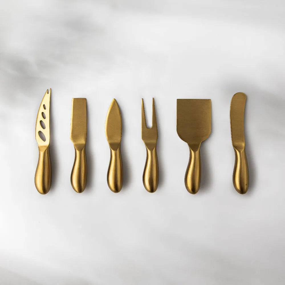 Gold Cheese Knife Set