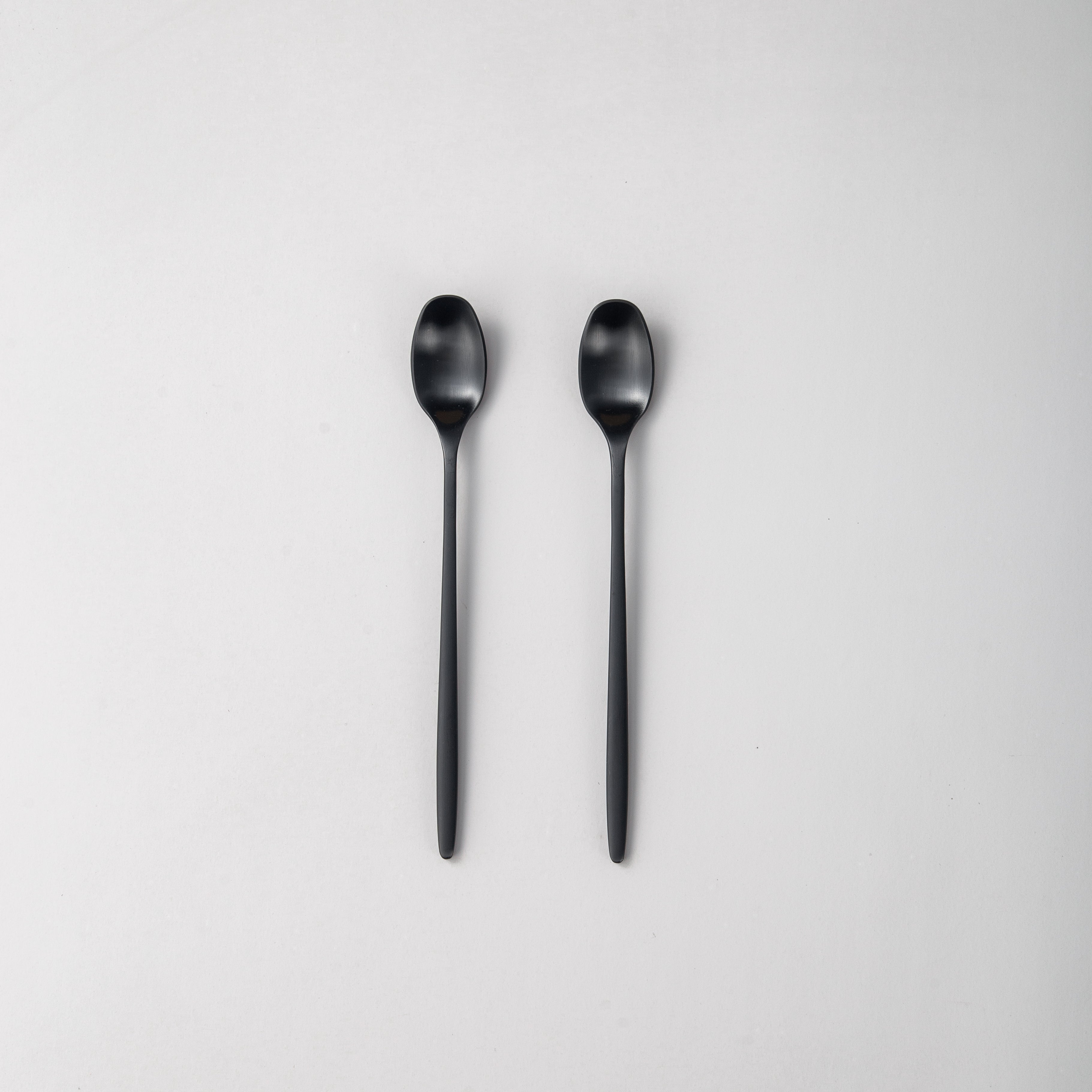 Individual & Matching Pieces-JAZZUPCO-Matte Black-Long Drink Spoon (2 Pieces)-JAZZUPCO