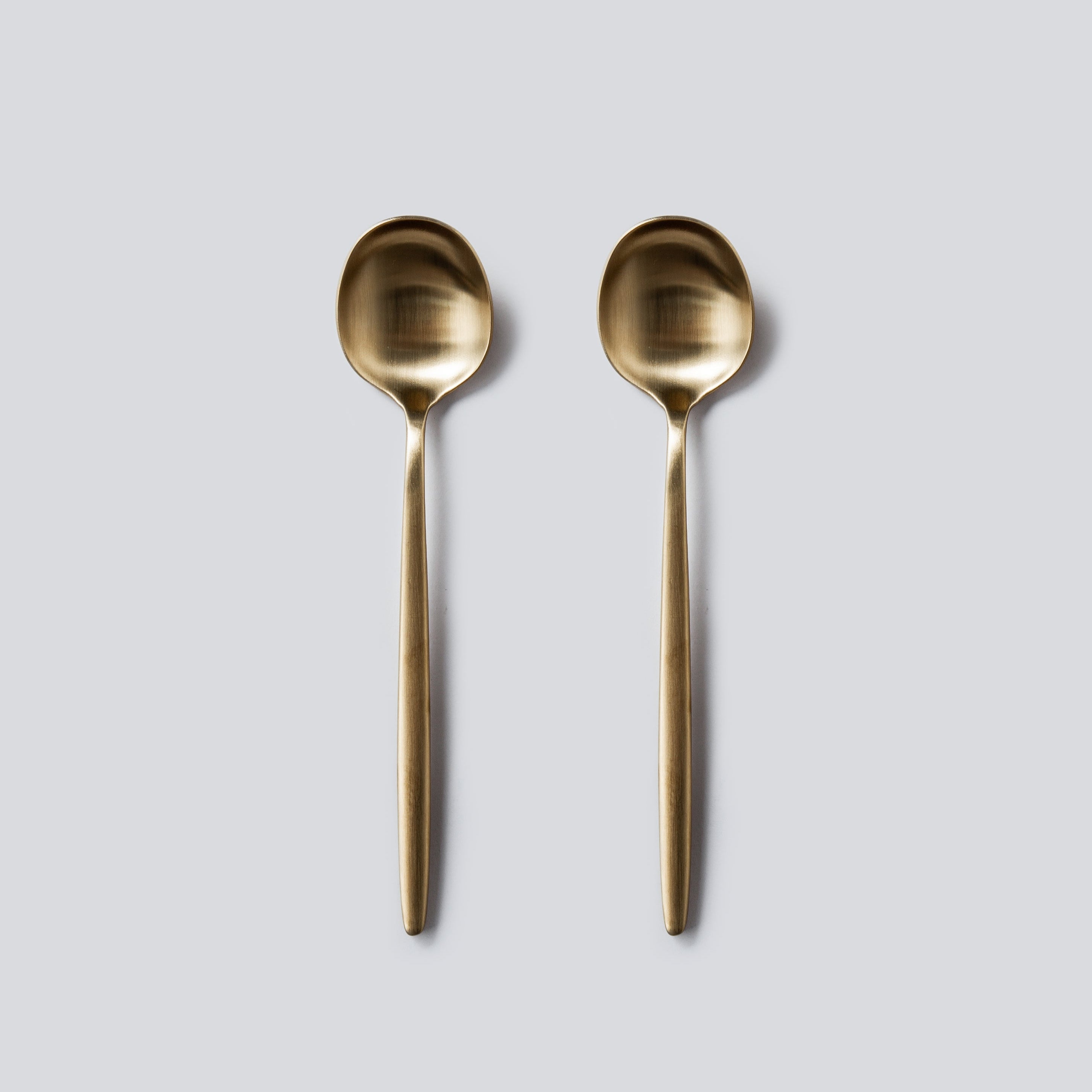 Individual Pieces-JAZZUPCO-Matte Gold-Minimalist 2.0-Dinner Spoon (2 Pieces)-JAZZUPCO