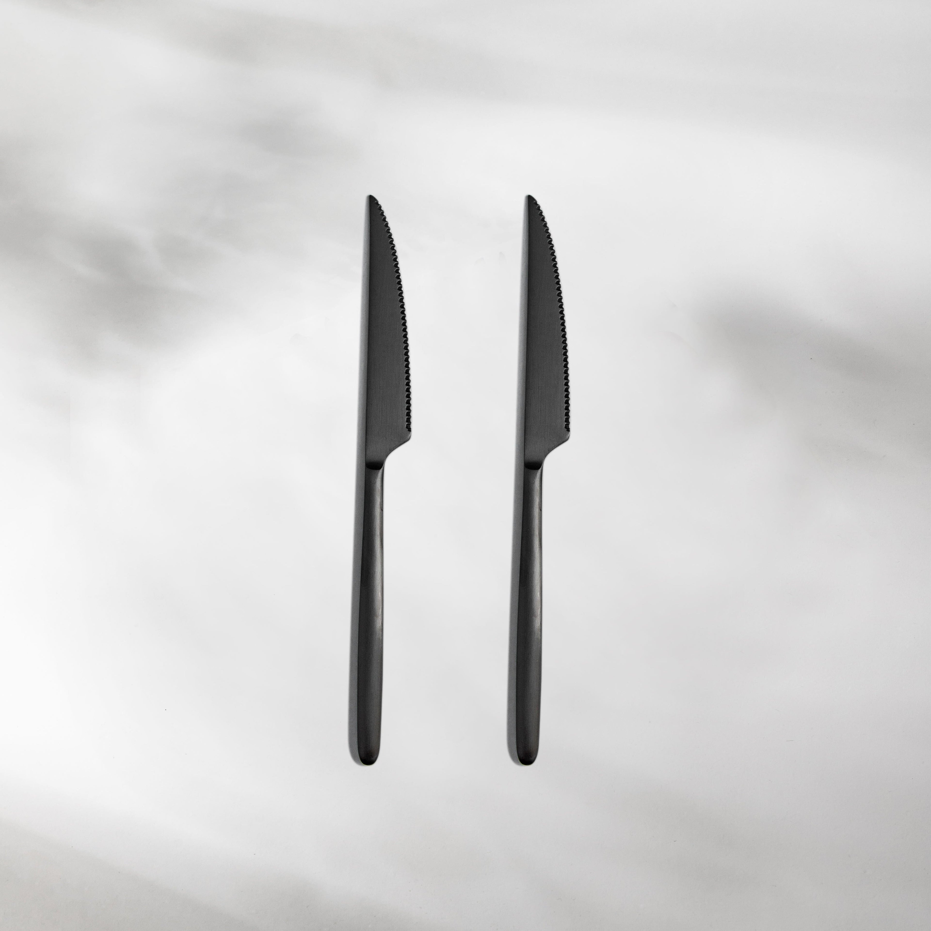 Individual & Matching Pieces-JAZZUPCO-Matte Black-Steak Knife (2 Pieces)-JAZZUPCO