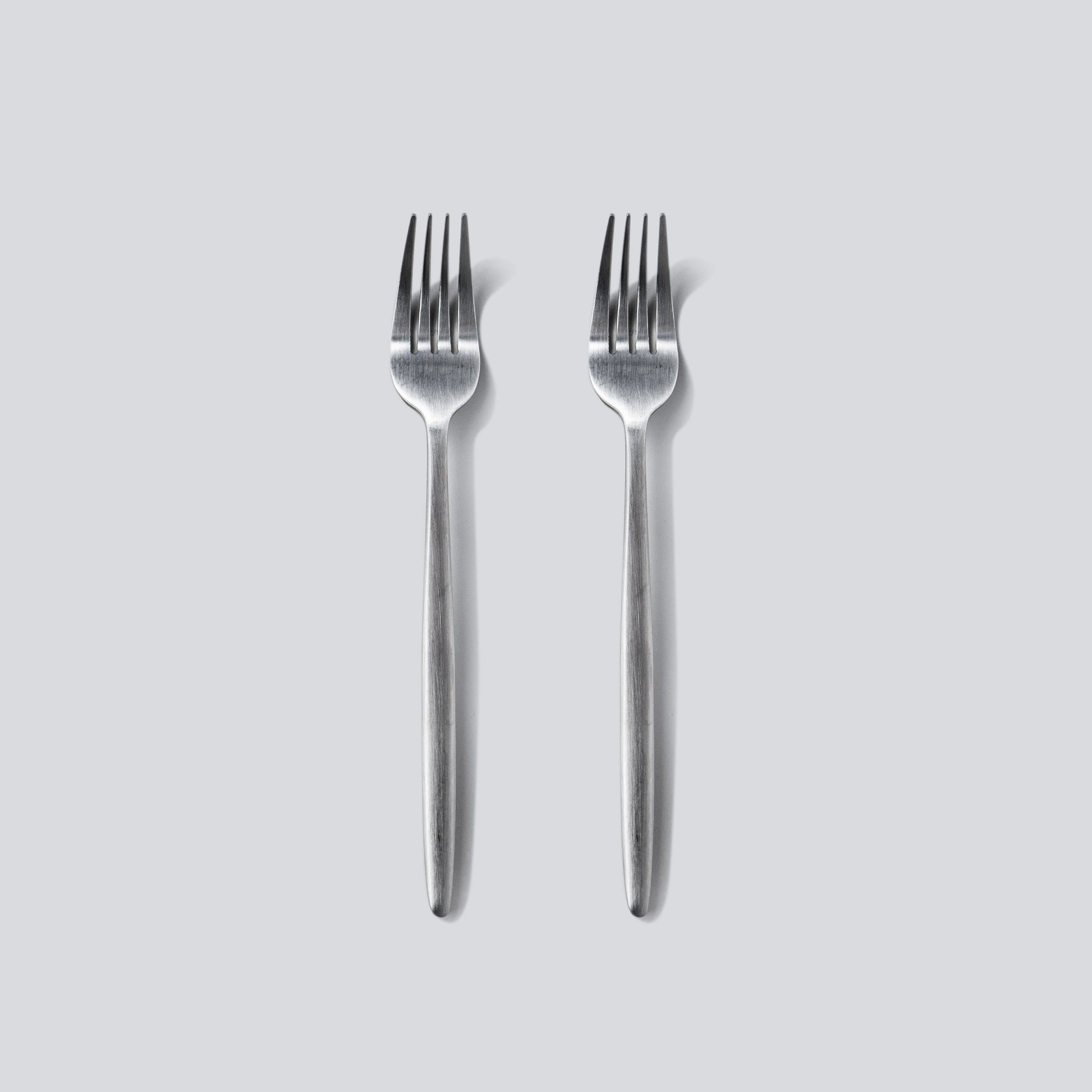 Individual Pieces-JAZZUPCO-Matte Silver-Minimalist 2.0-Salad Fork (2 Pieces)-JAZZUPCO