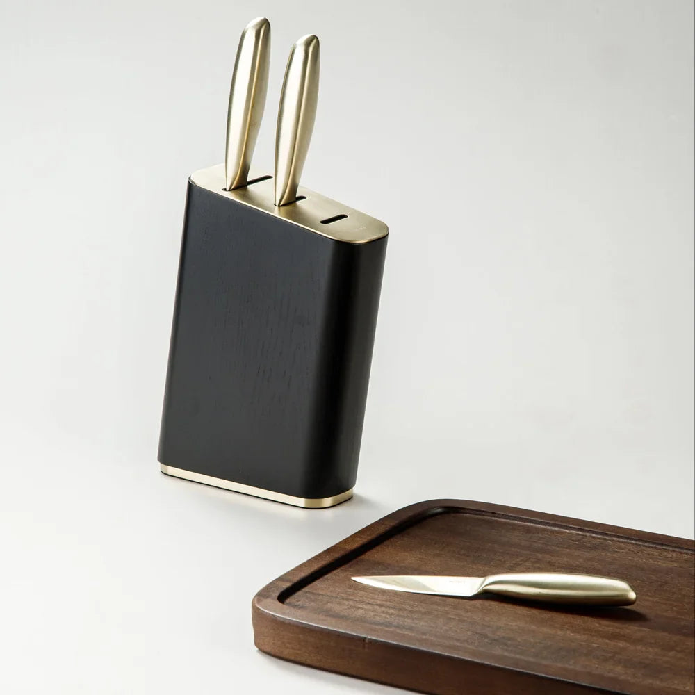 Knife Set Bundle-JAZZUPCO-Knife set & Stand & Dark acacia cutting board-JAZZUPCO